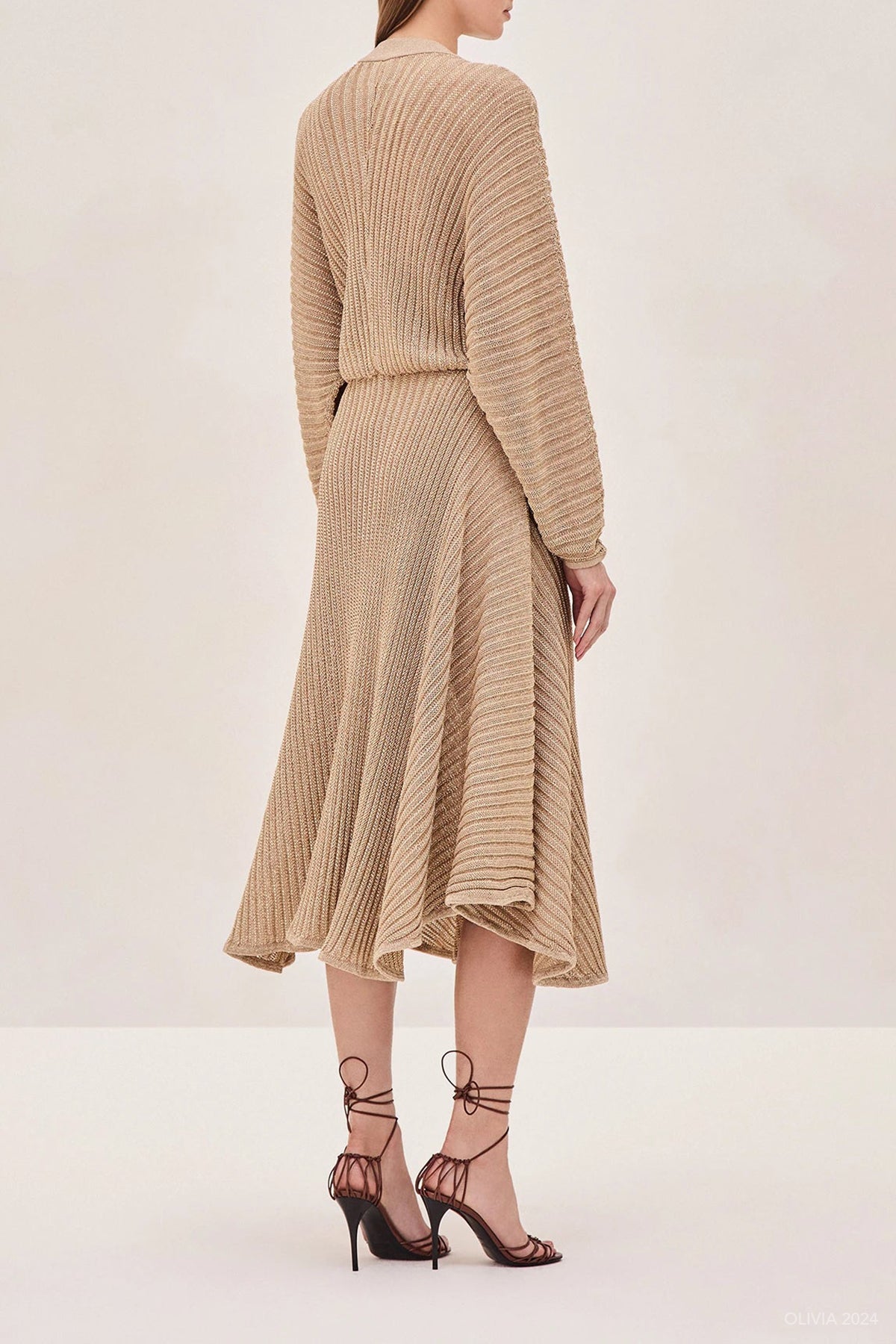 Heida Dress in Gold - shop - olivia.com