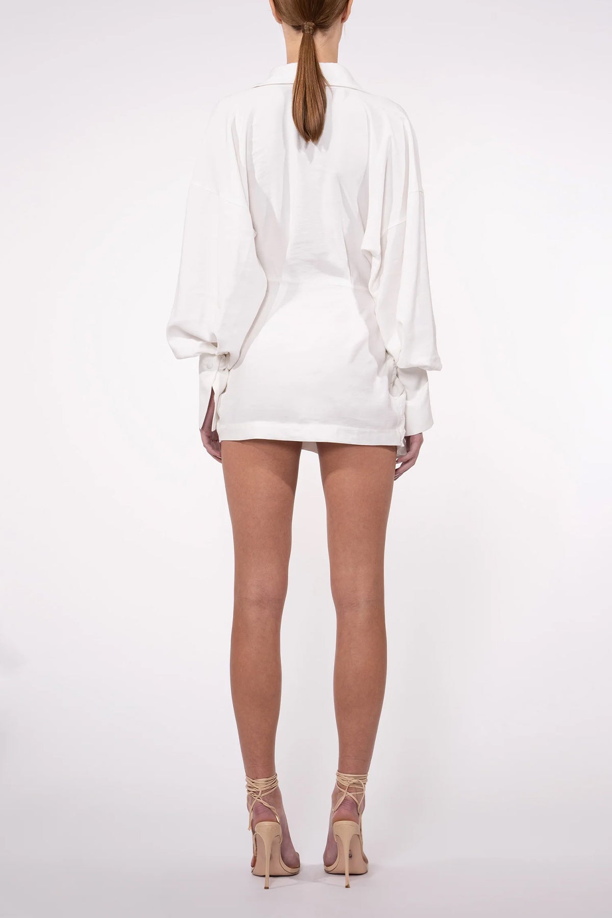 Heidi Mini Dress in White - shop-olivia.com