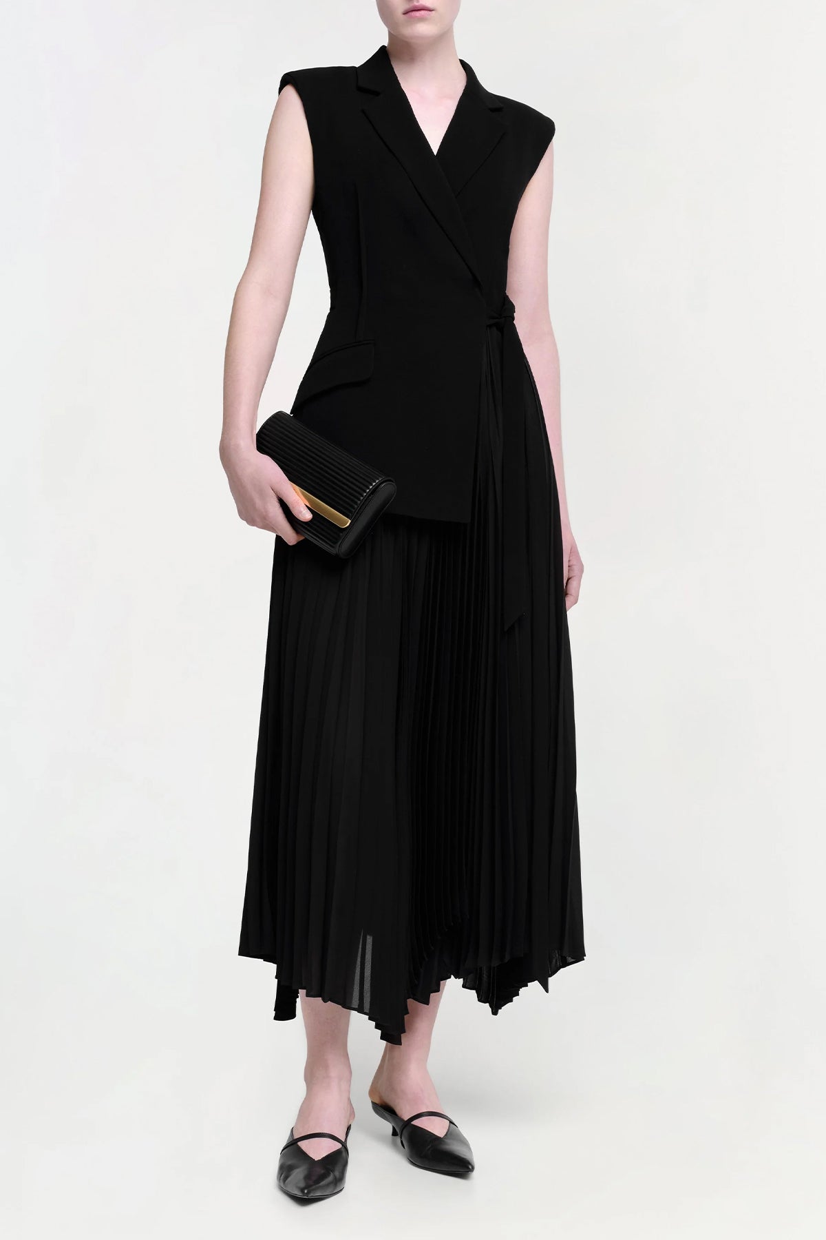 Helena Combo Blazer Dress in Black - shop - olivia.com