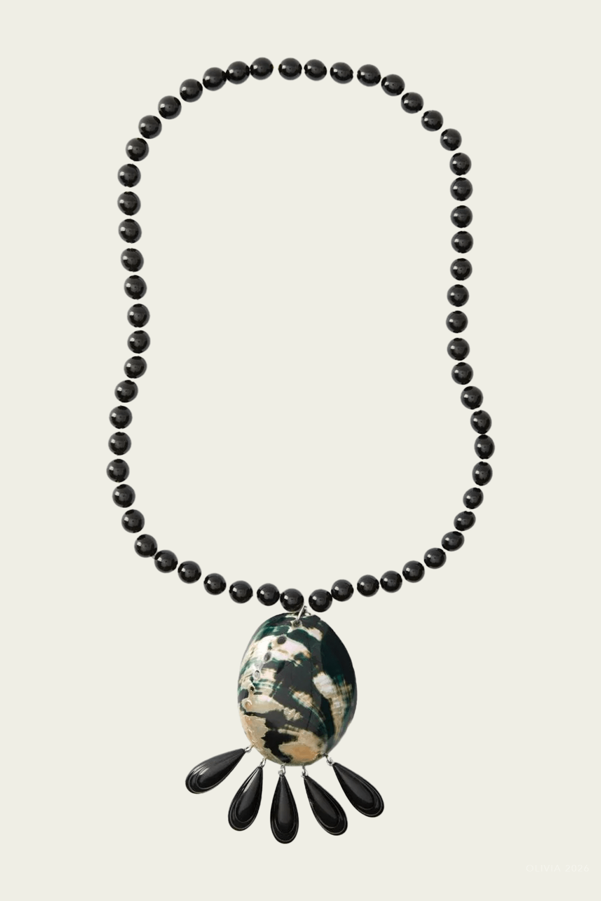Helix Necklace in Black - shop - olivia.com