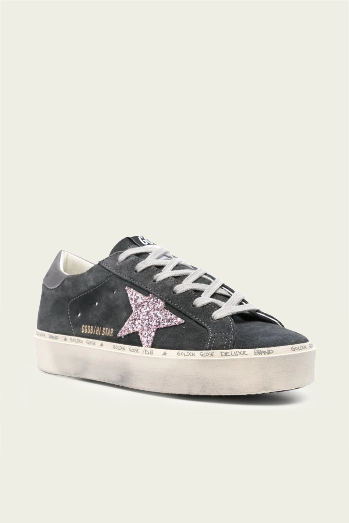 Hi - Star Asphalt Suede Leather Sneaker - shop - olivia.com