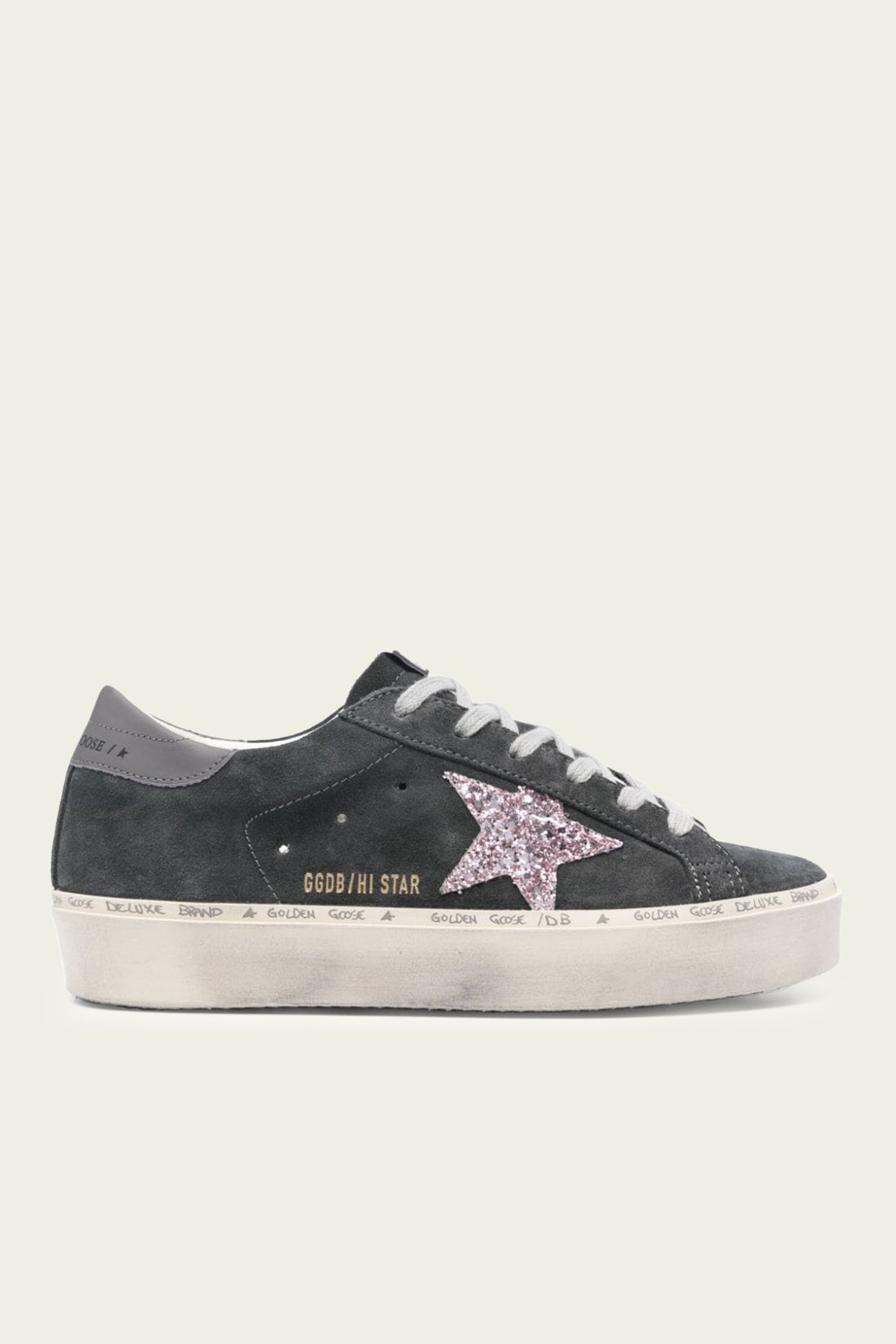 Hi - Star Asphalt Suede Leather Sneaker - shop - olivia.com