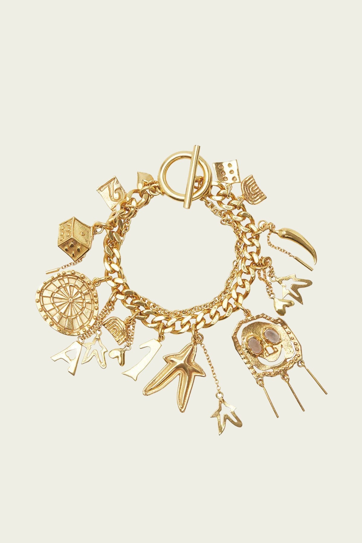 High Roller Charm Bracelet in Gold - shop - olivia.com