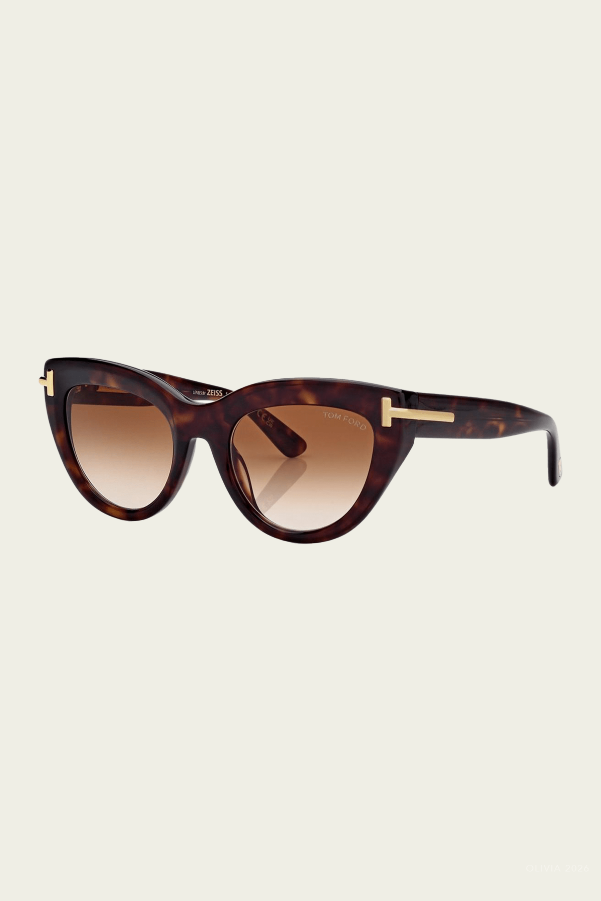 Icon Cat-Eye Sunglasses in Havana Brown - shop-olivia.com
