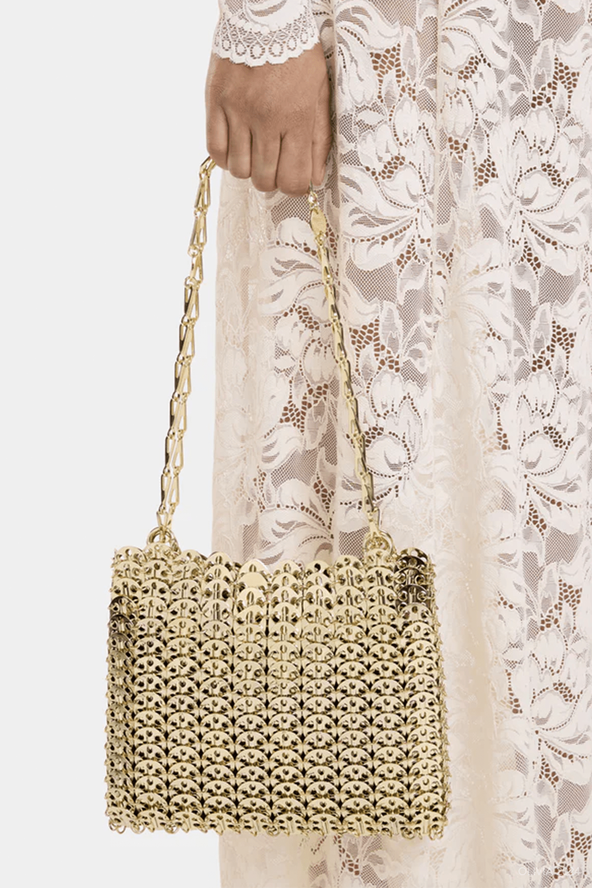 Iconic 1969 Shoulder Bag in Light Gold - shop - olivia.com