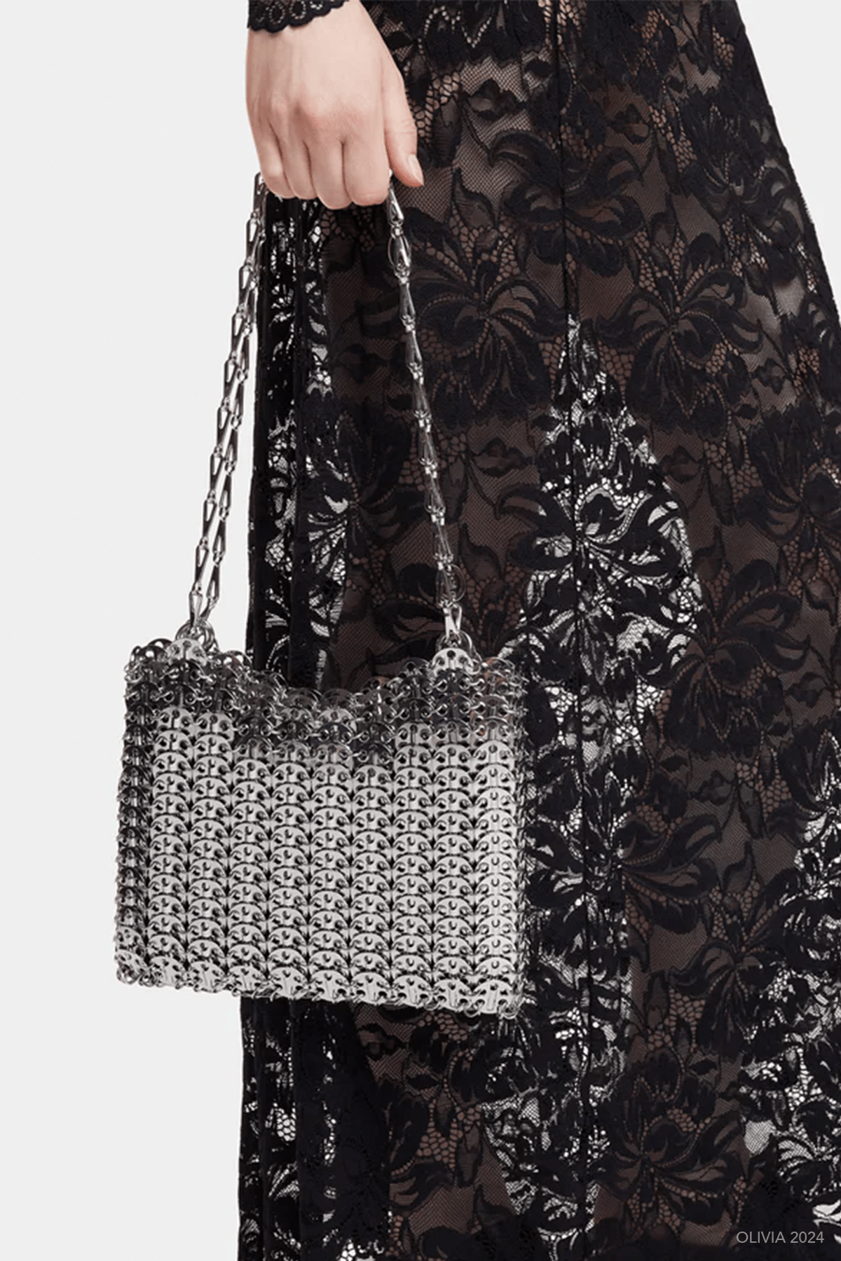 Iconic 1969 Shoulder Bag in Silver - shop - olivia.com