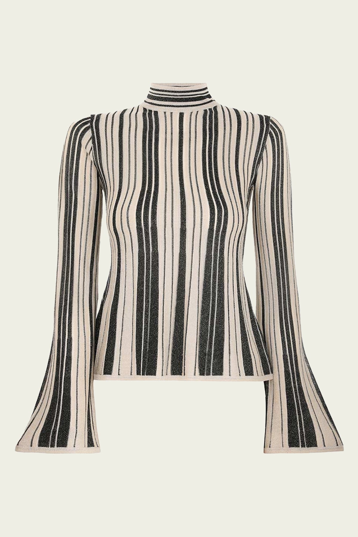 Illustration Metallic Knit Top in Black/Gold - shop - olivia.com