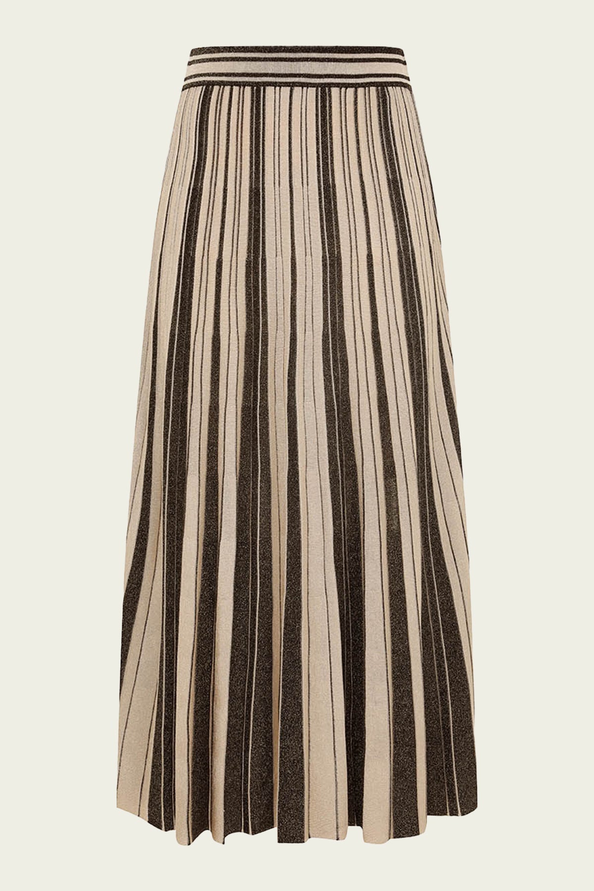 Illustration Metallic Skirt in Black/Gold - shop - olivia.com