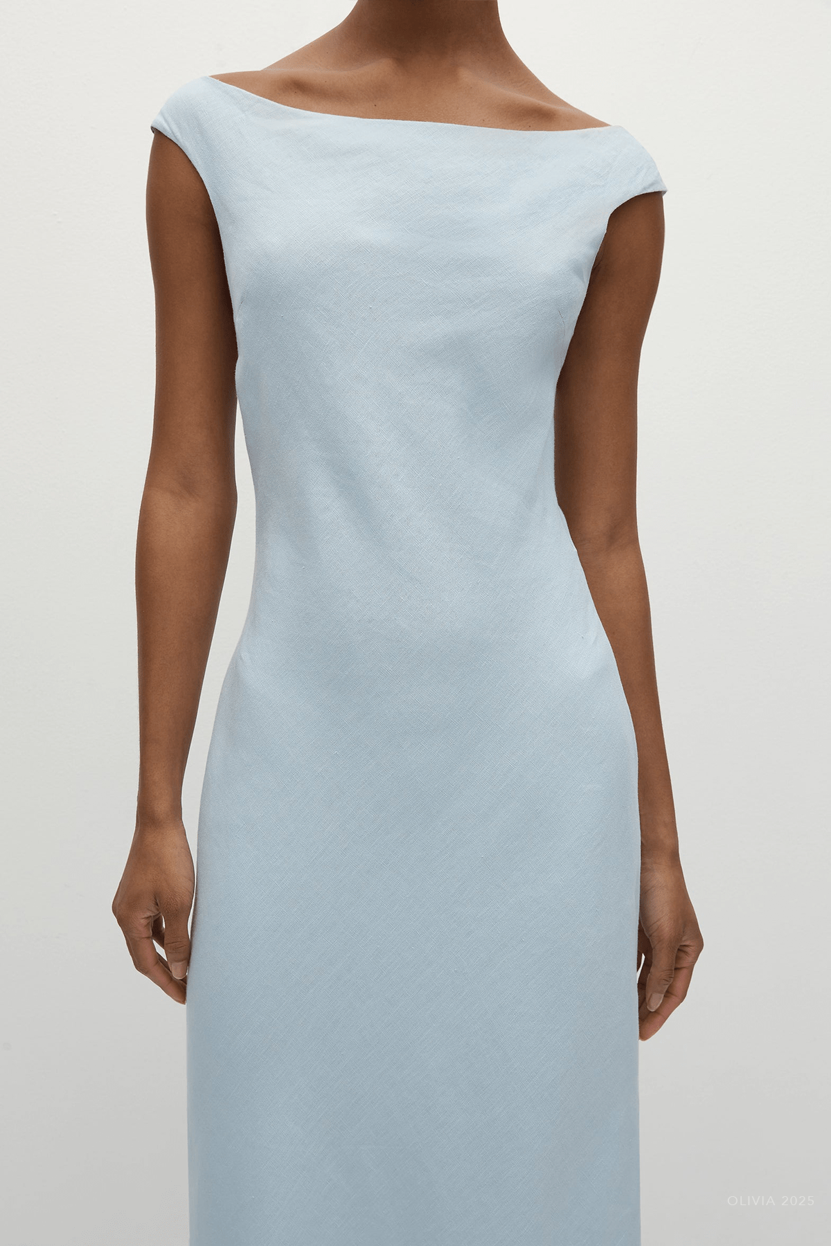 Ilride Midi Dress in Sky Blue - shop - olivia.com