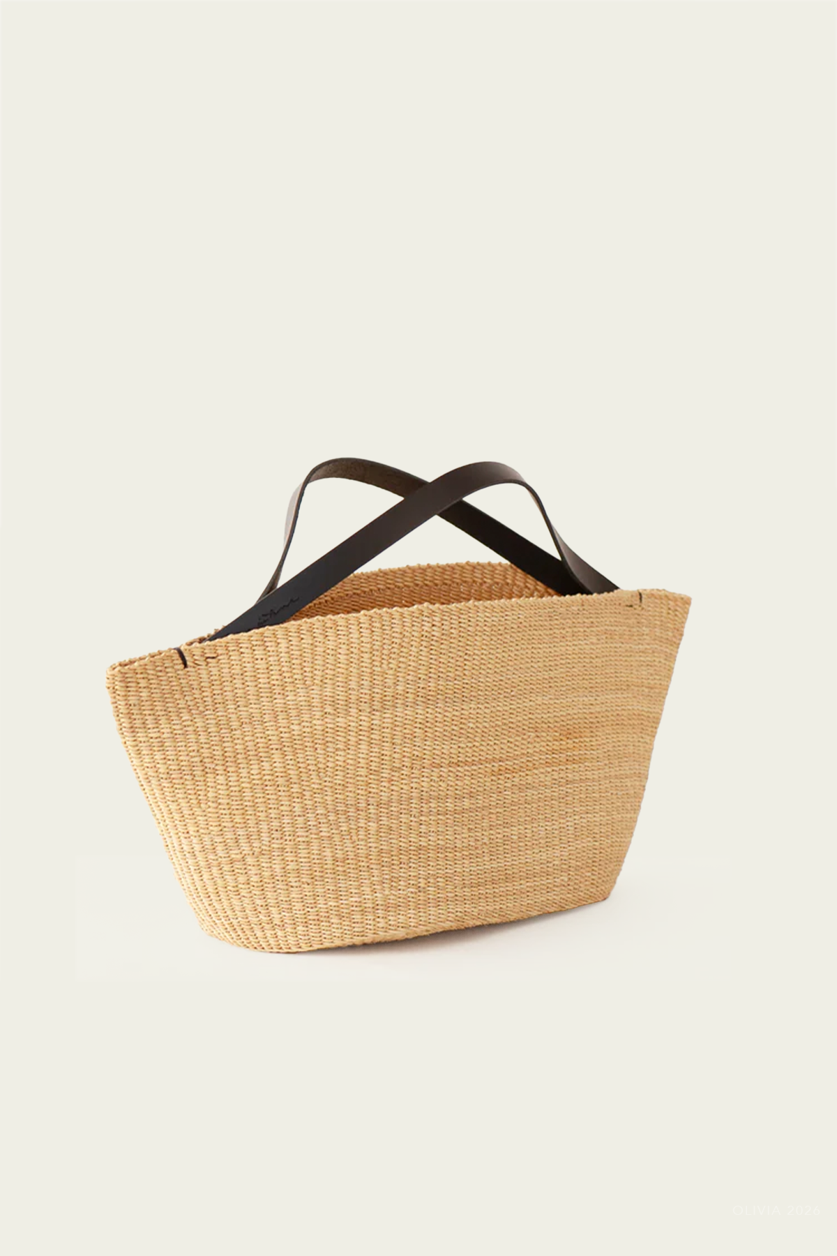 N.34 Gousse Large Bag in Natural Black
