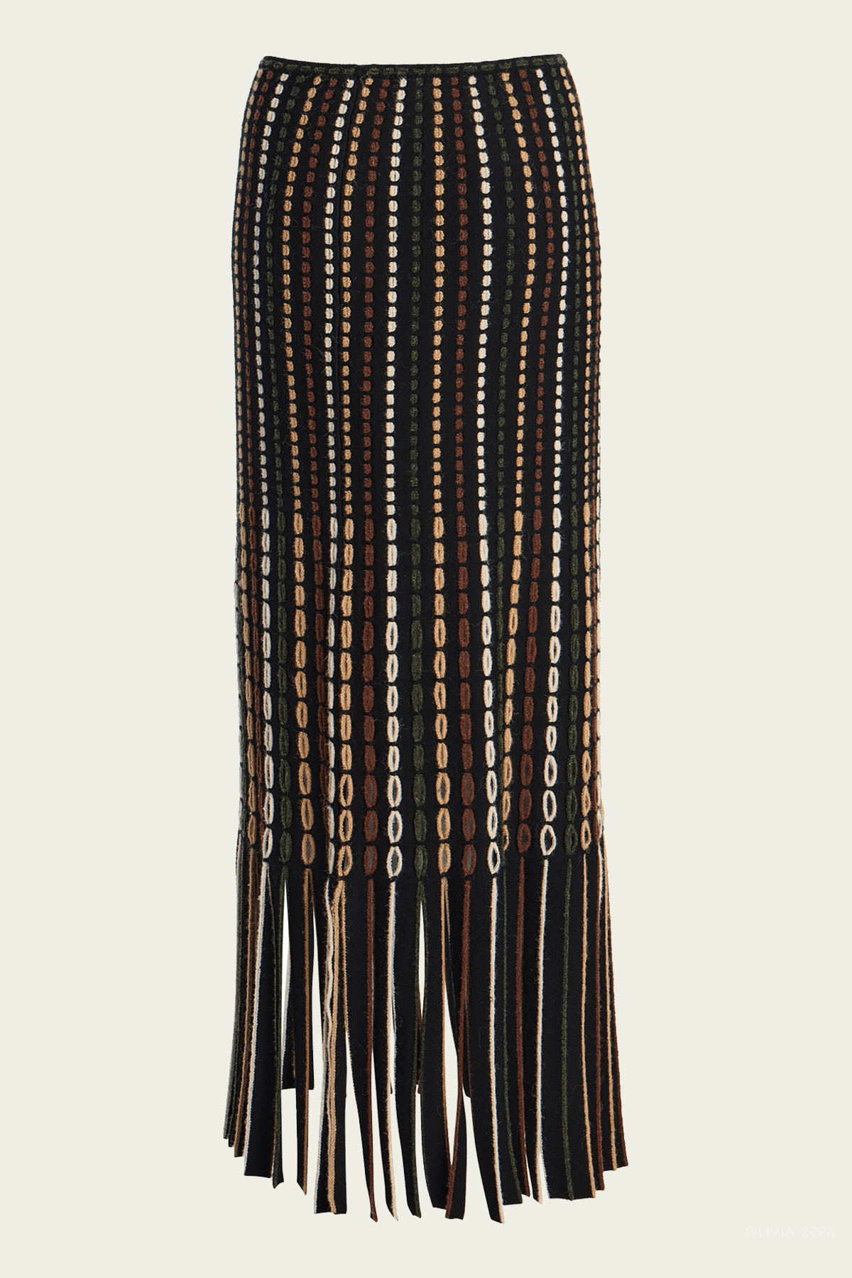 Ineze Knit Skirt in Noctis - shop-olivia.com