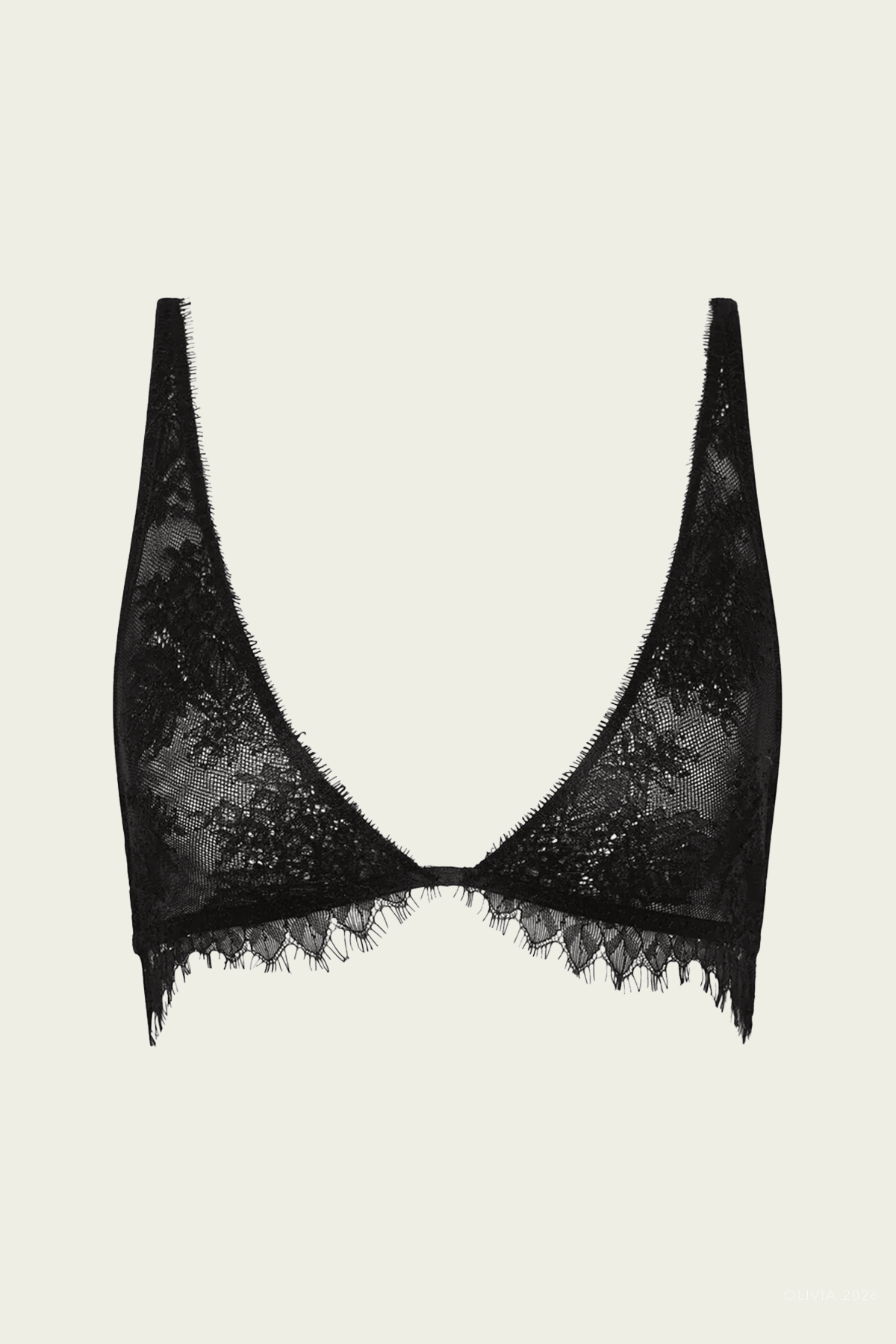Ingrid Lace Bralette in Black - shop-olivia.com