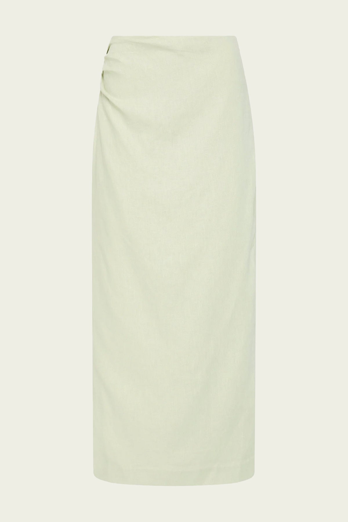 Iris Asymmetric Midi Skirt in Light Sage - shop - olivia.com