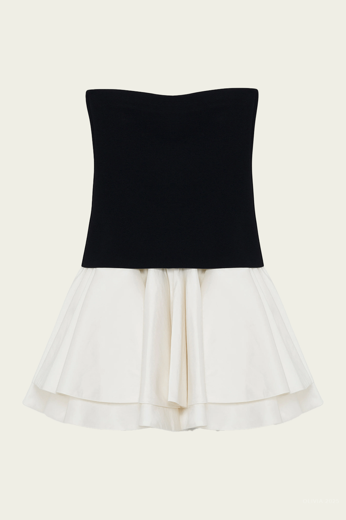 Isabelle Taffeta Knit Mini Dress in Black Multi - shop - olivia.com