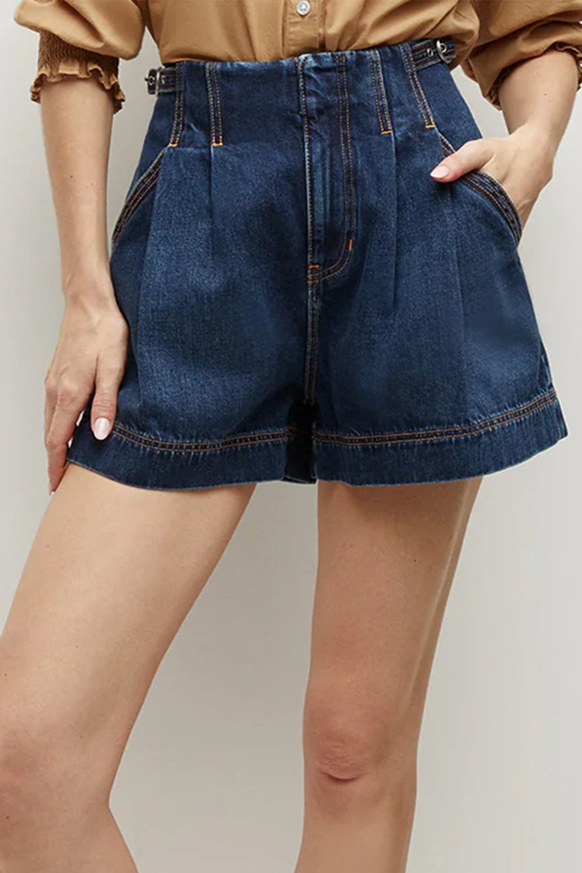 Jaffe Denim Short in Bright Blue - shop - olivia.com