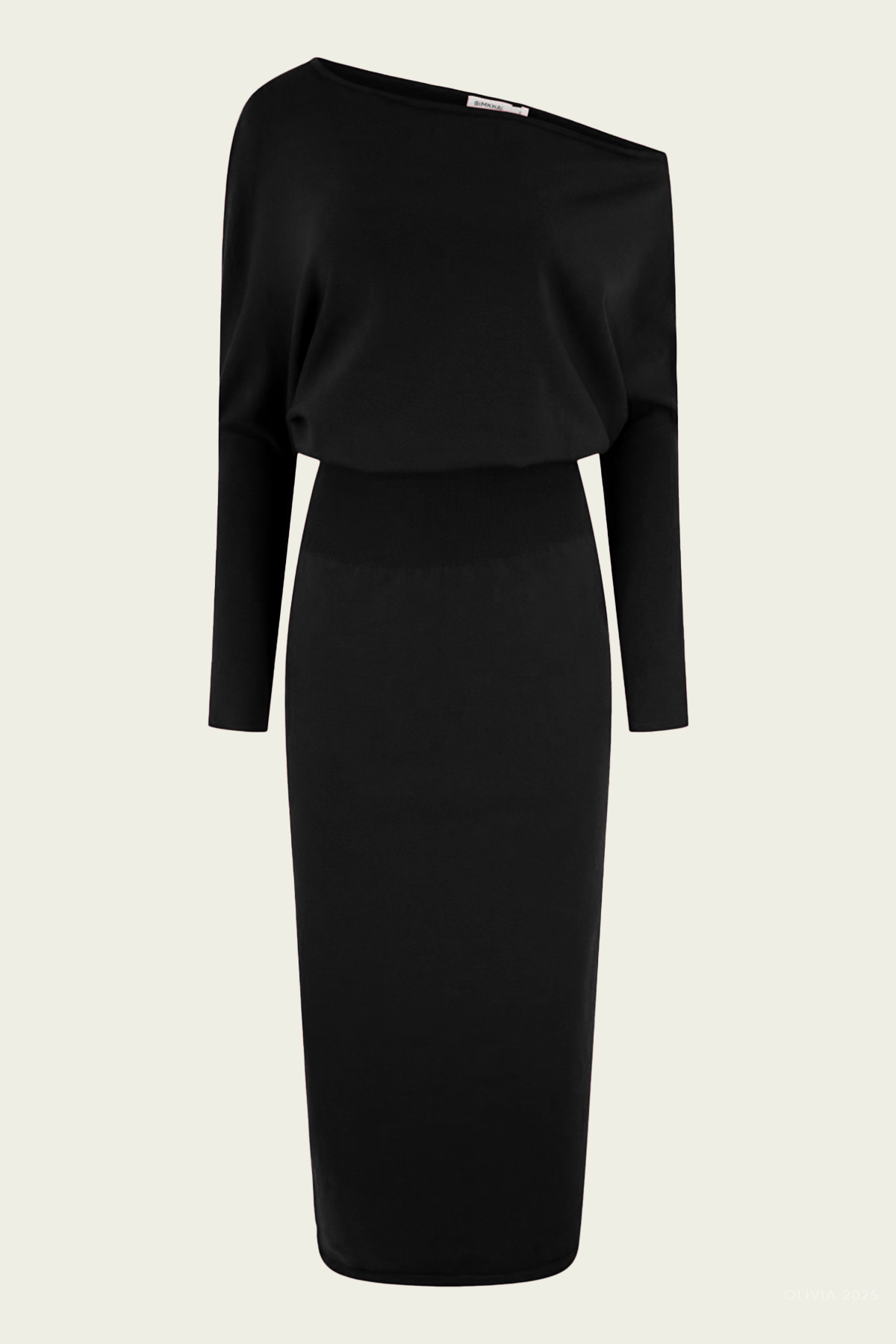 Janese Off - Shoulder Midi Dress in Black - shop - olivia.com