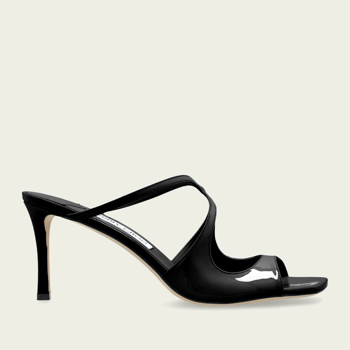 Anise 75 Mules in Black