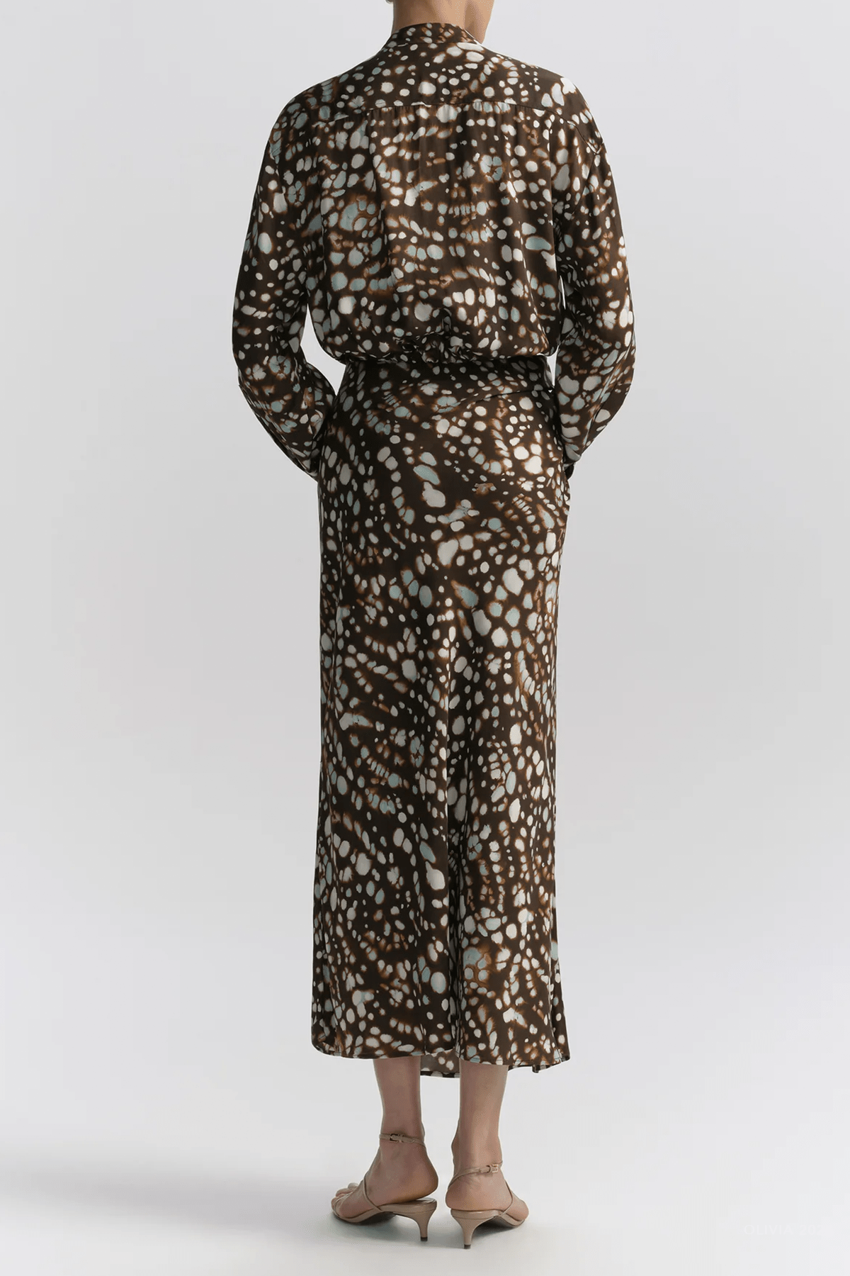 Jean Midi Skirt in Ganache Multi - shop - olivia.com