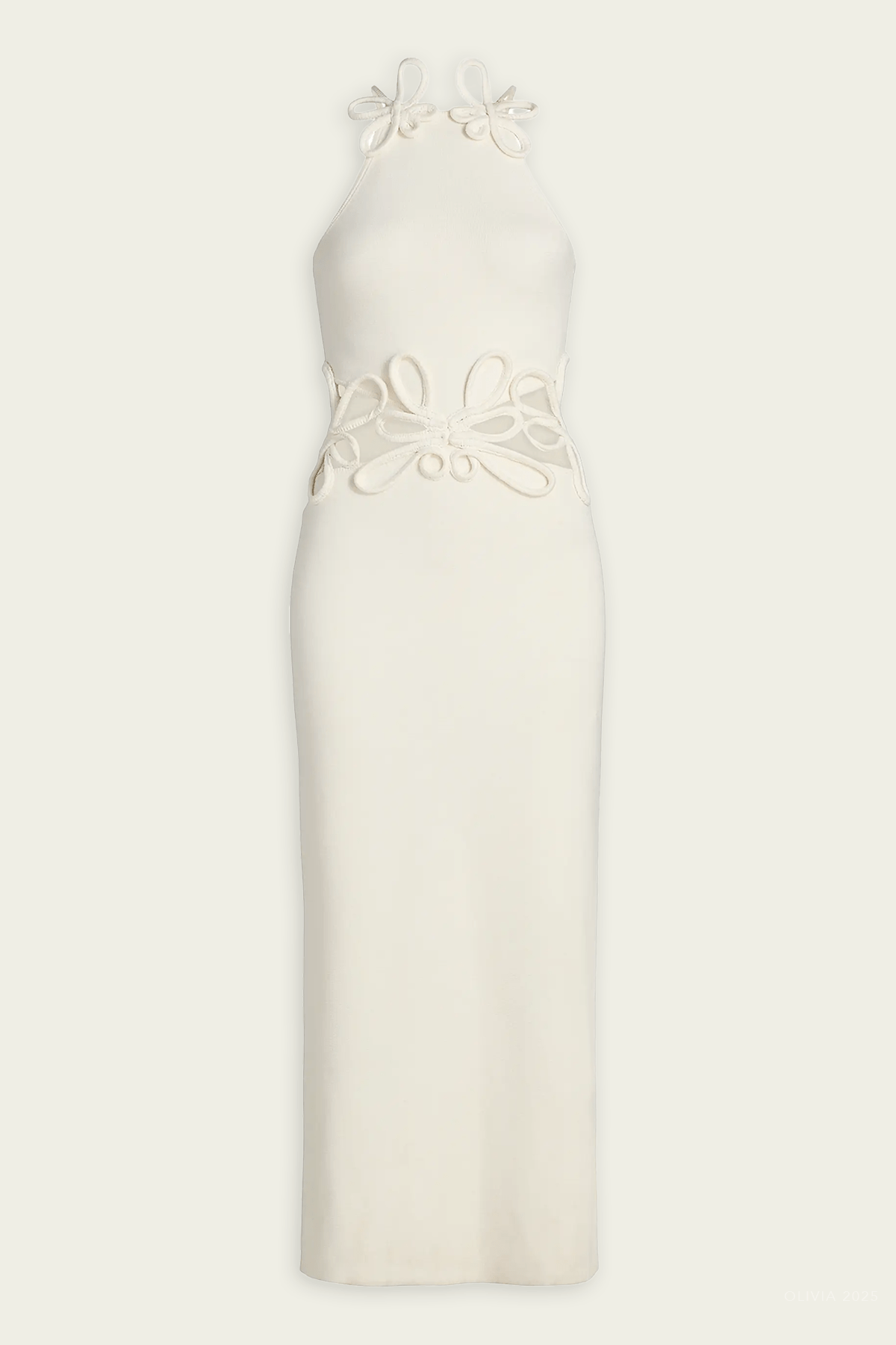 Jena Knit Dress in Off - White - shop - olivia.com