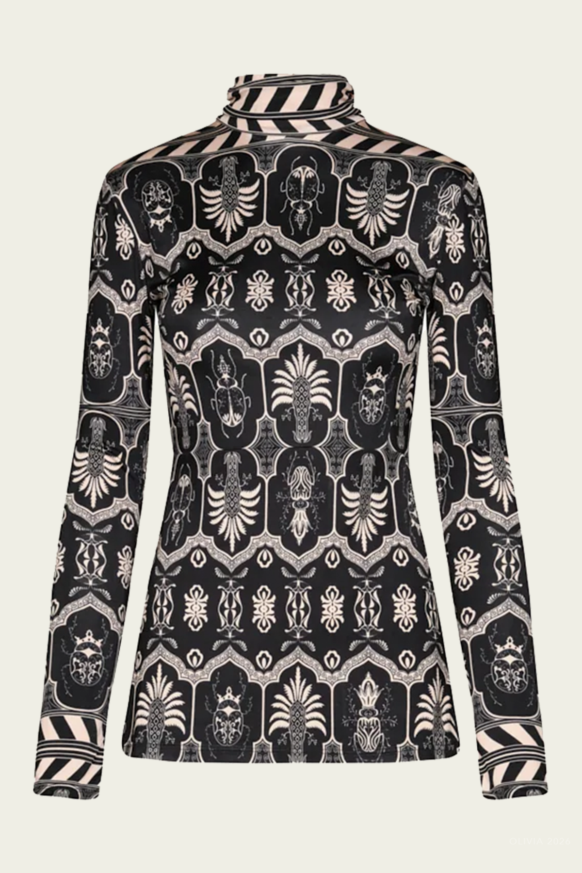 Heaven Of Reverie Top in Black Ecru