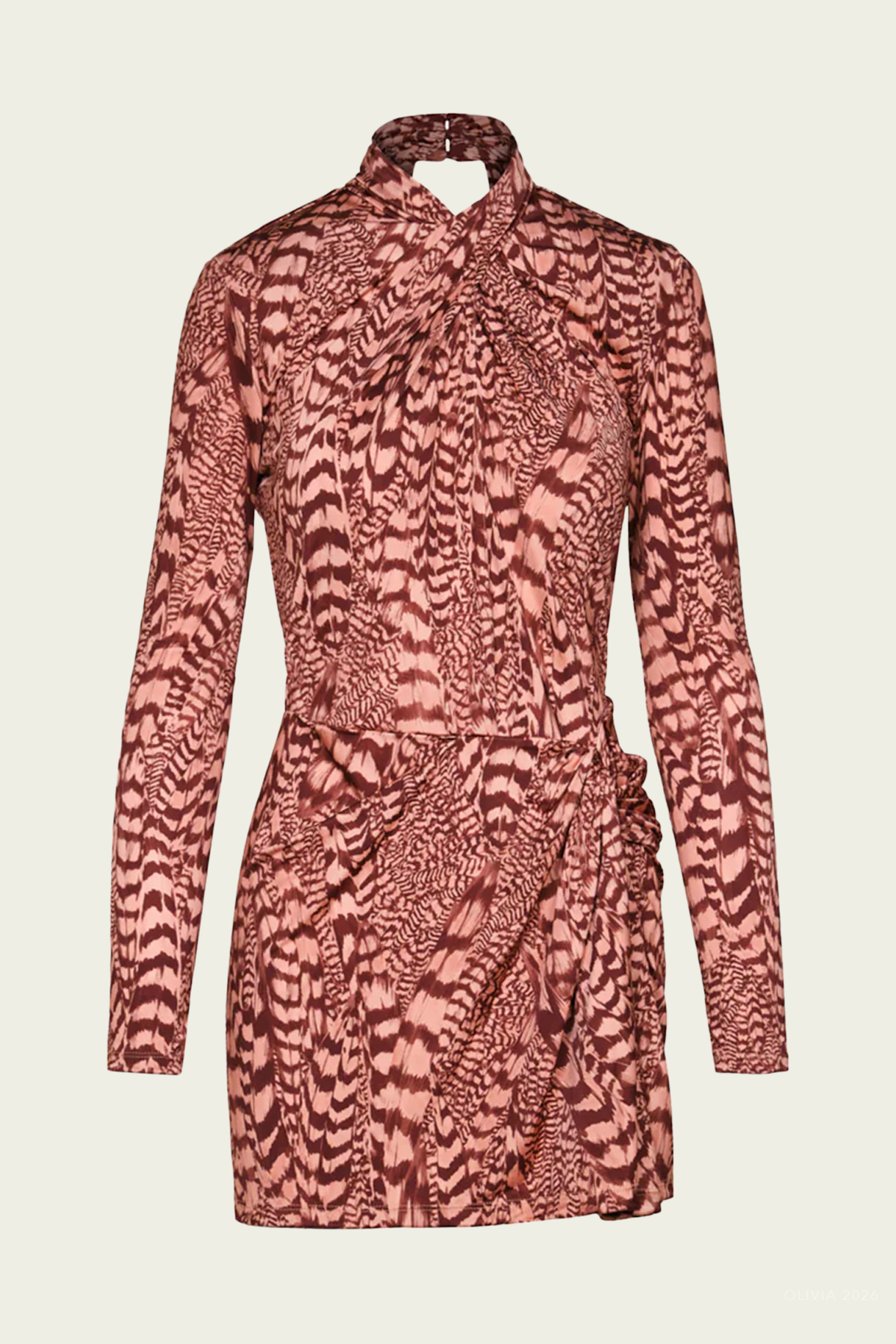 Softly Unbound Dress in Wine Rose