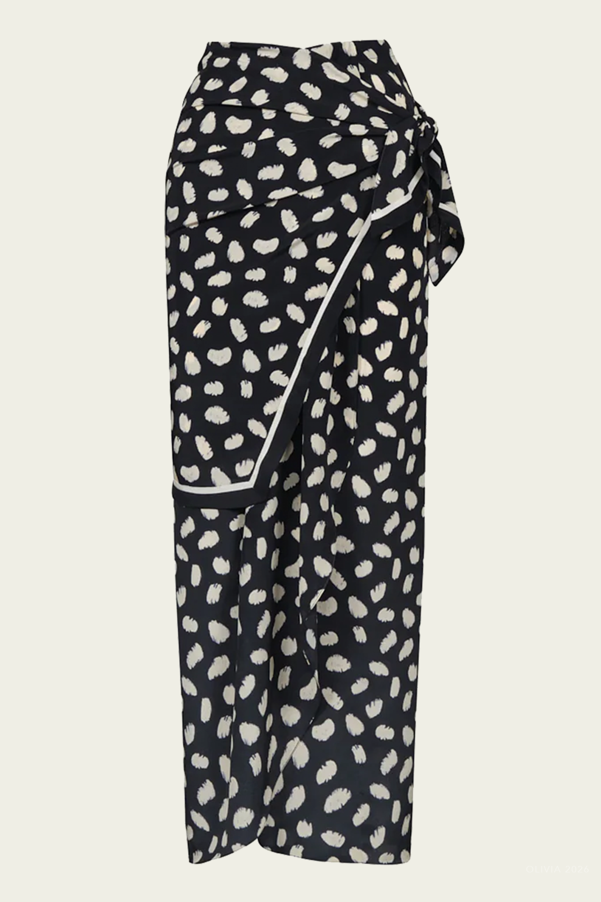 Captivation Skirt in Black Ecru