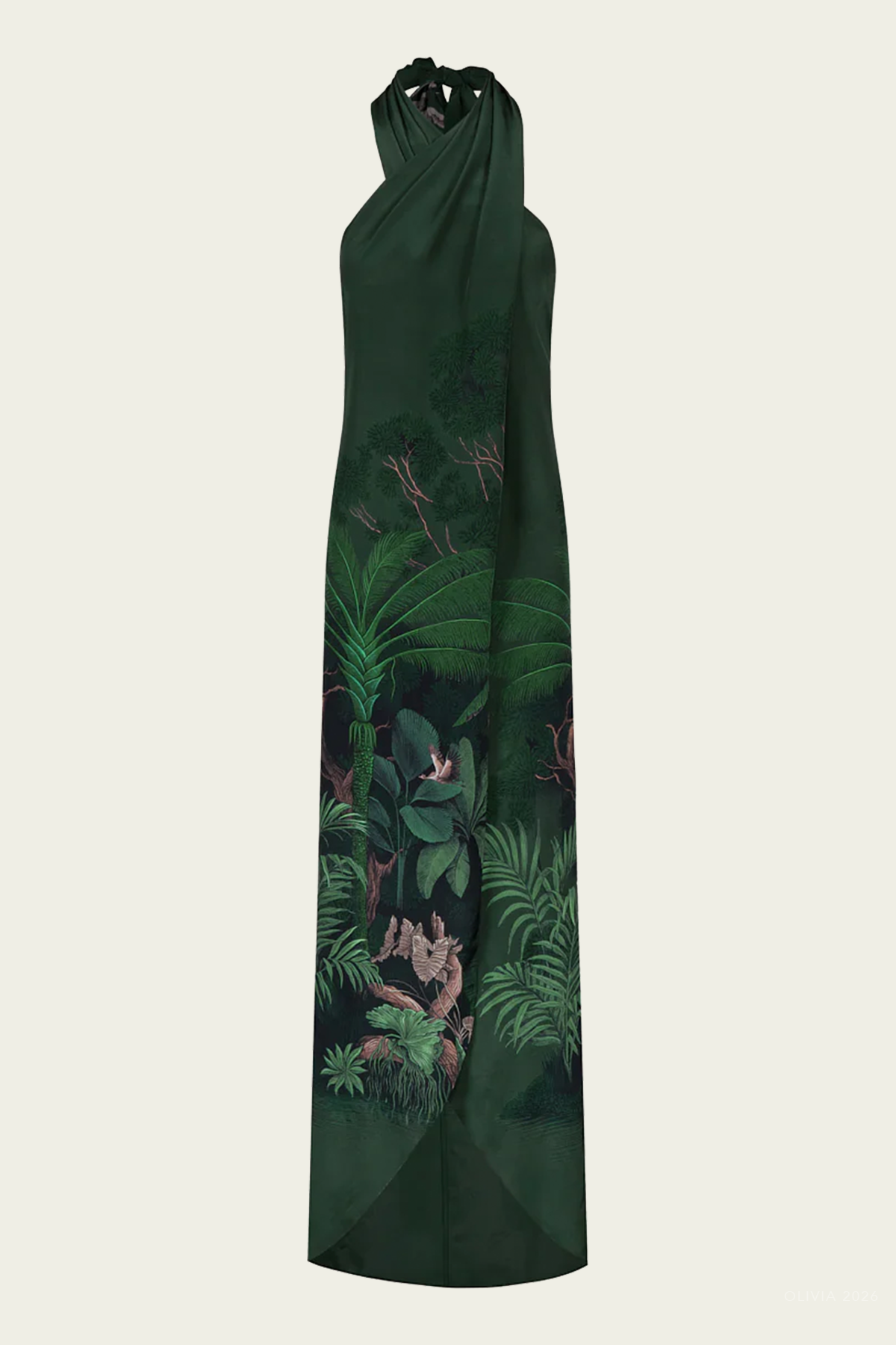 Silent Water Top in Dark Green