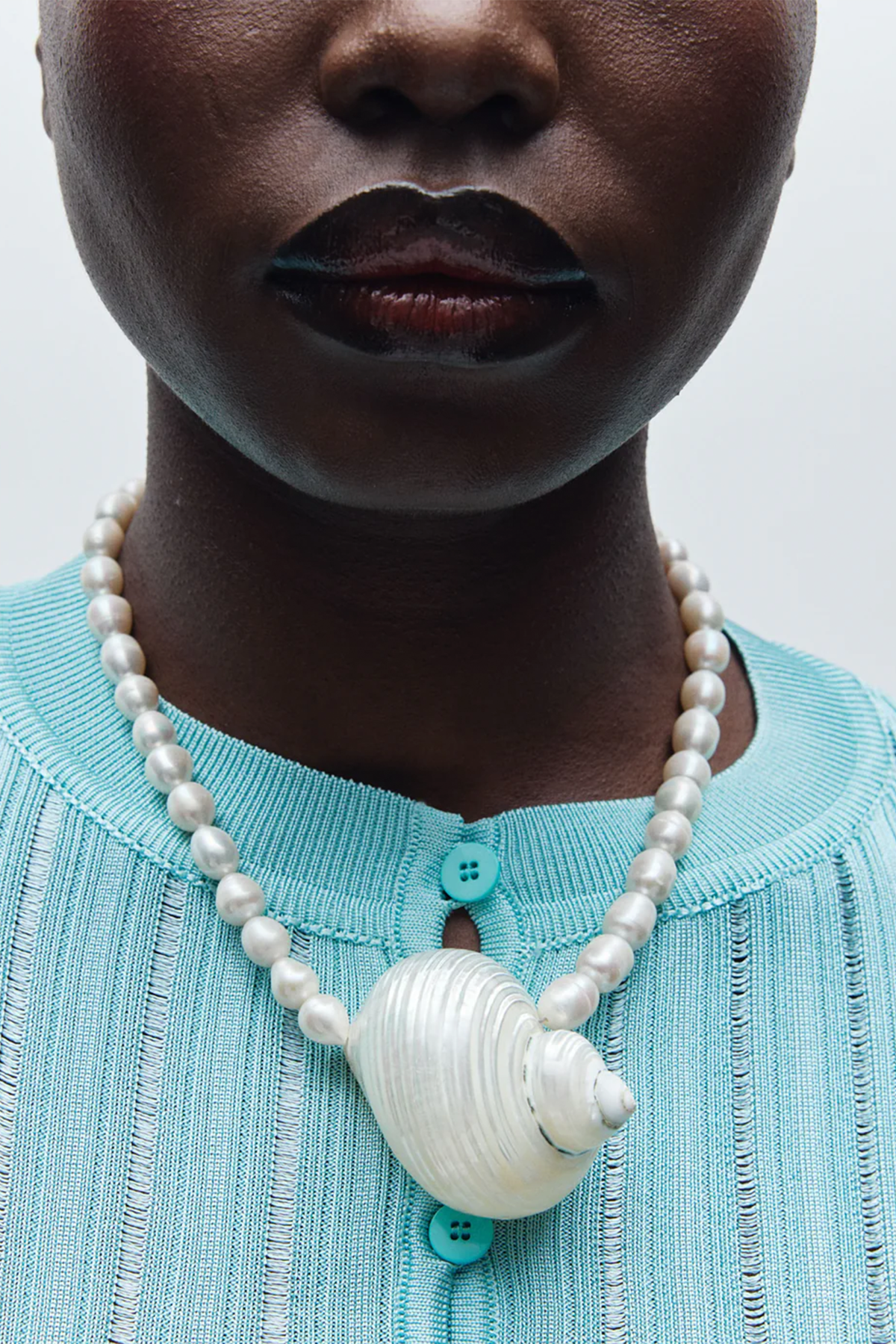 Mykonos Necklace in Pearl