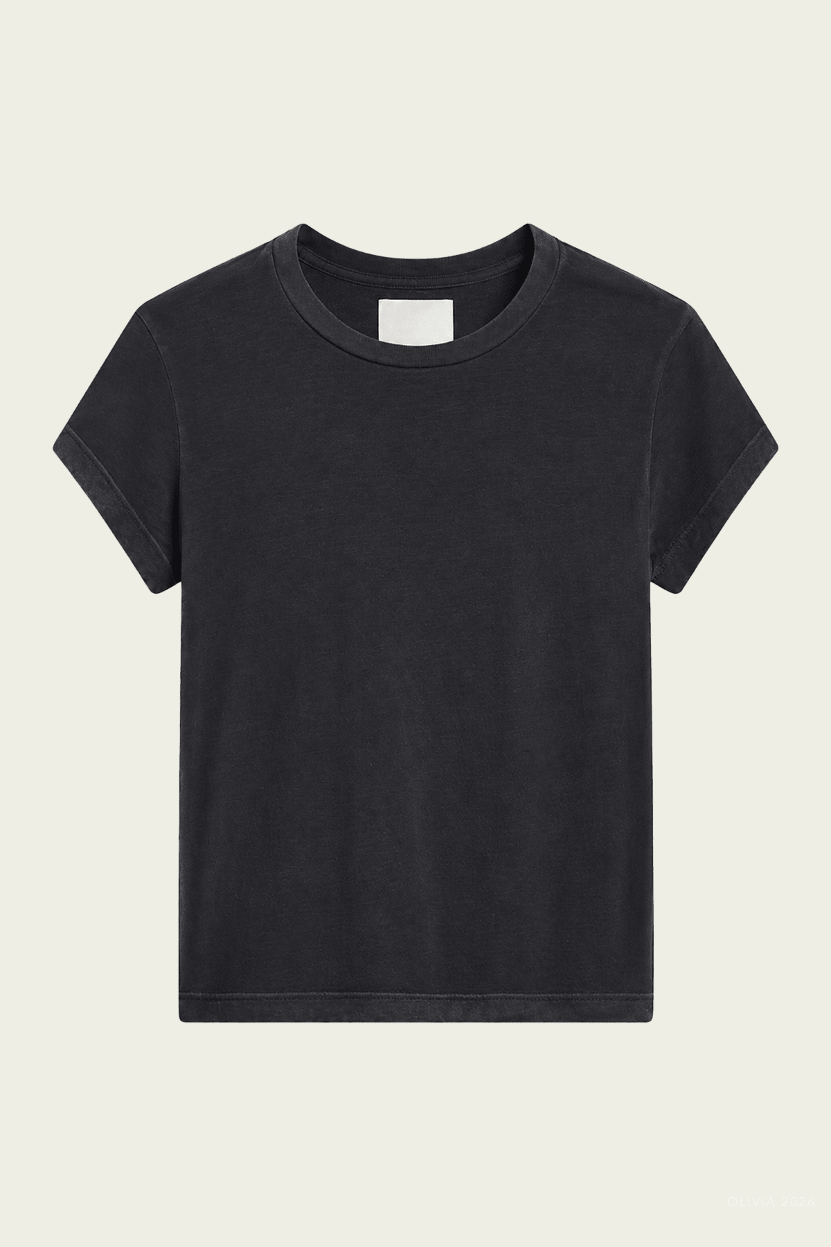 Juliette Tee in Washed Black - shop-olivia.com