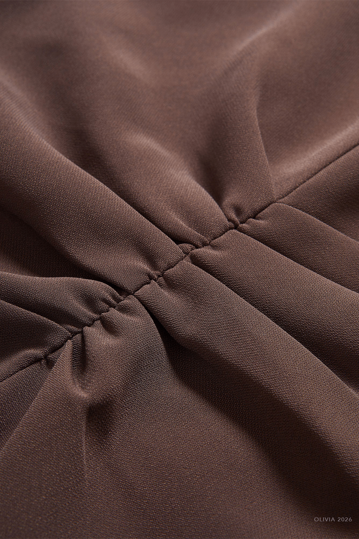 June Midi Dress in Espresso - shop-olivia.com