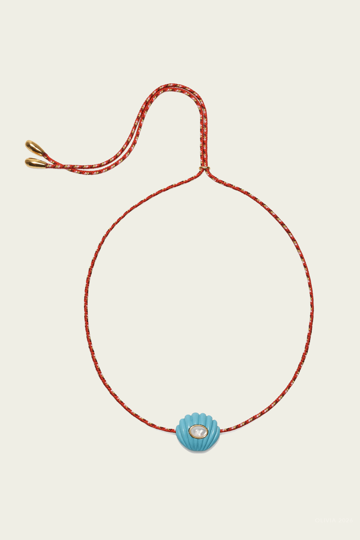 Kai Necklace in Red Hot - shop-olivia.com