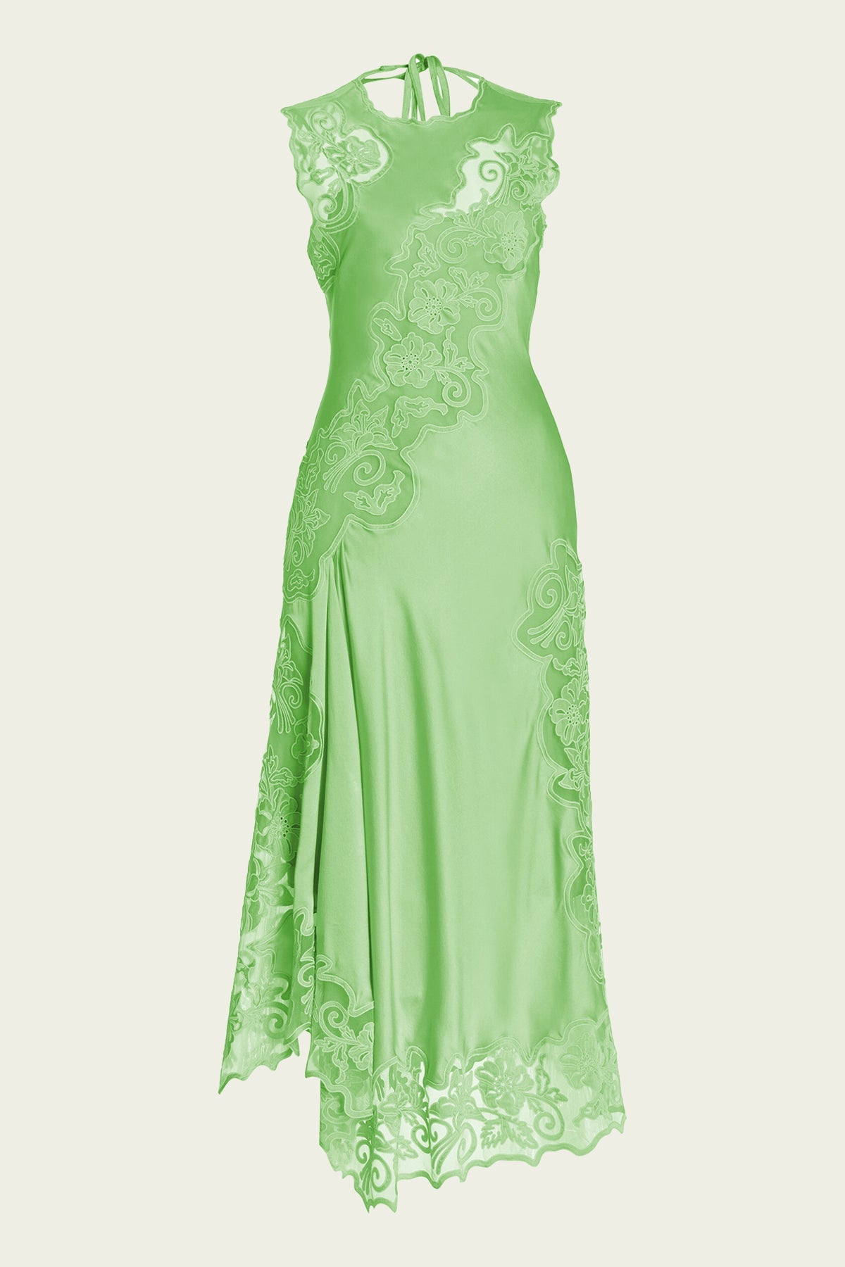 Kaia Silk Midi Dress in Celadon - shop-olivia.com