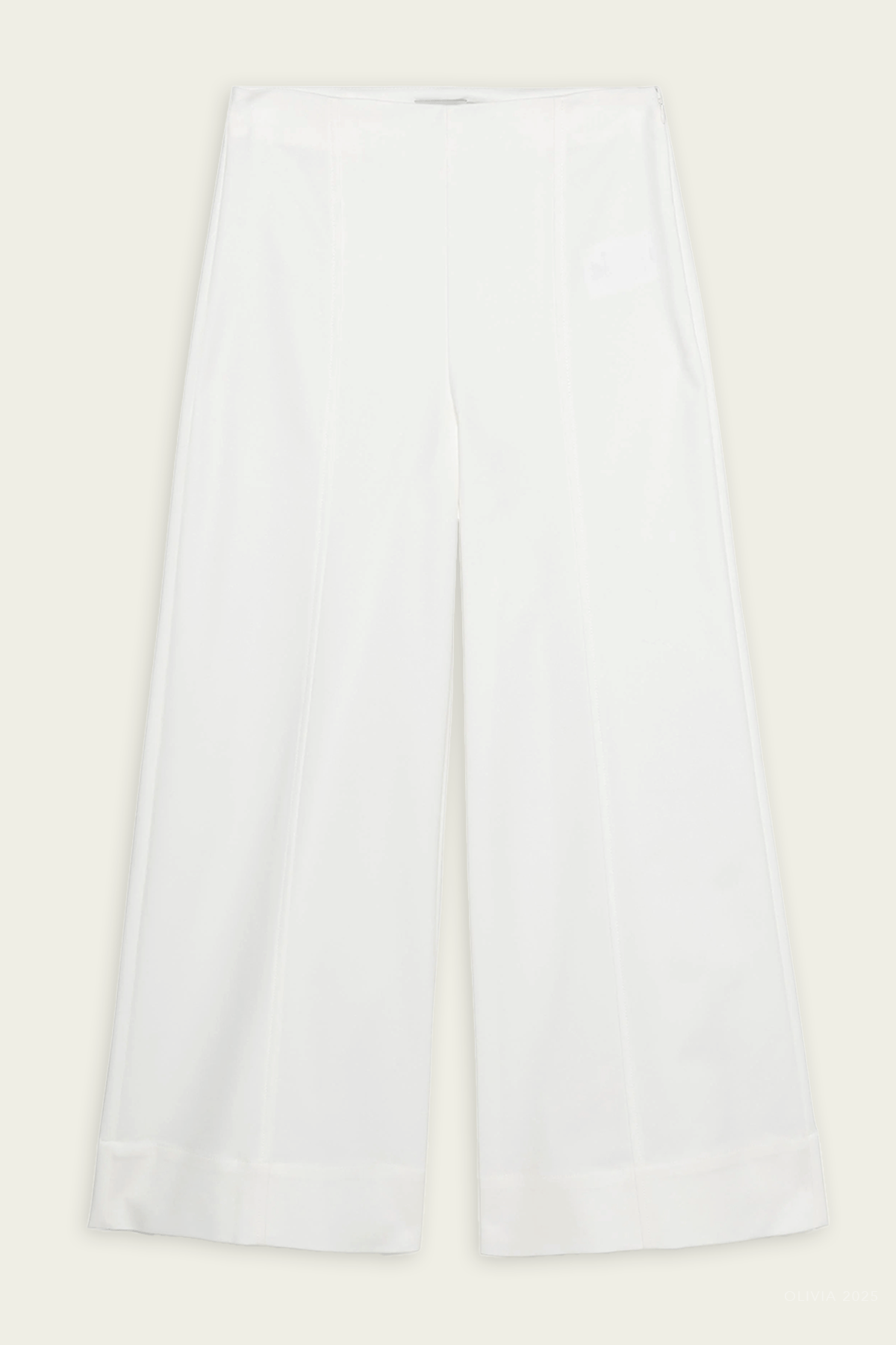 Kallin Cropped Wide - Leg Pant in White - shop - olivia.com
