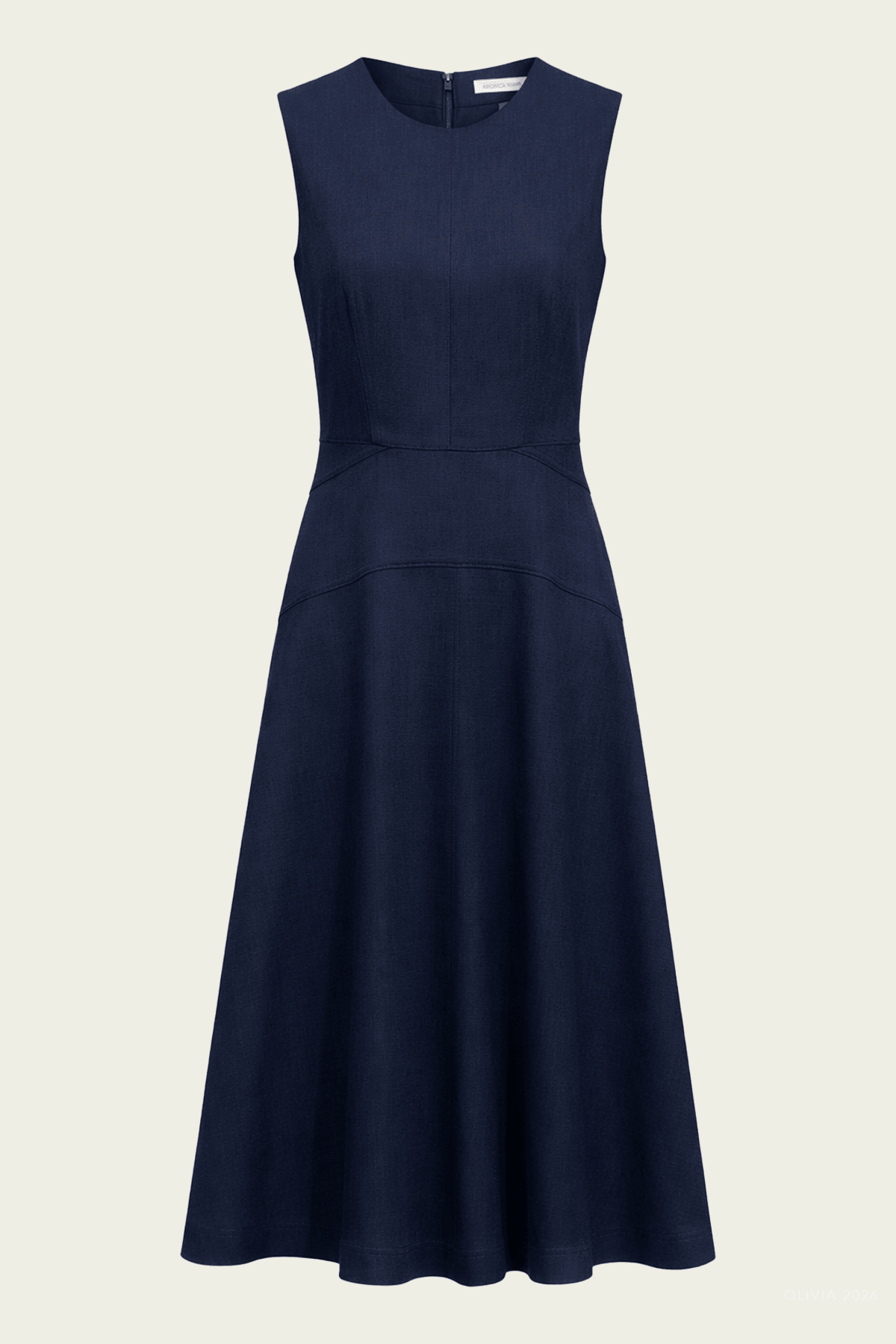 Karrigan Midi Dress in Navy - shop - olivia.com