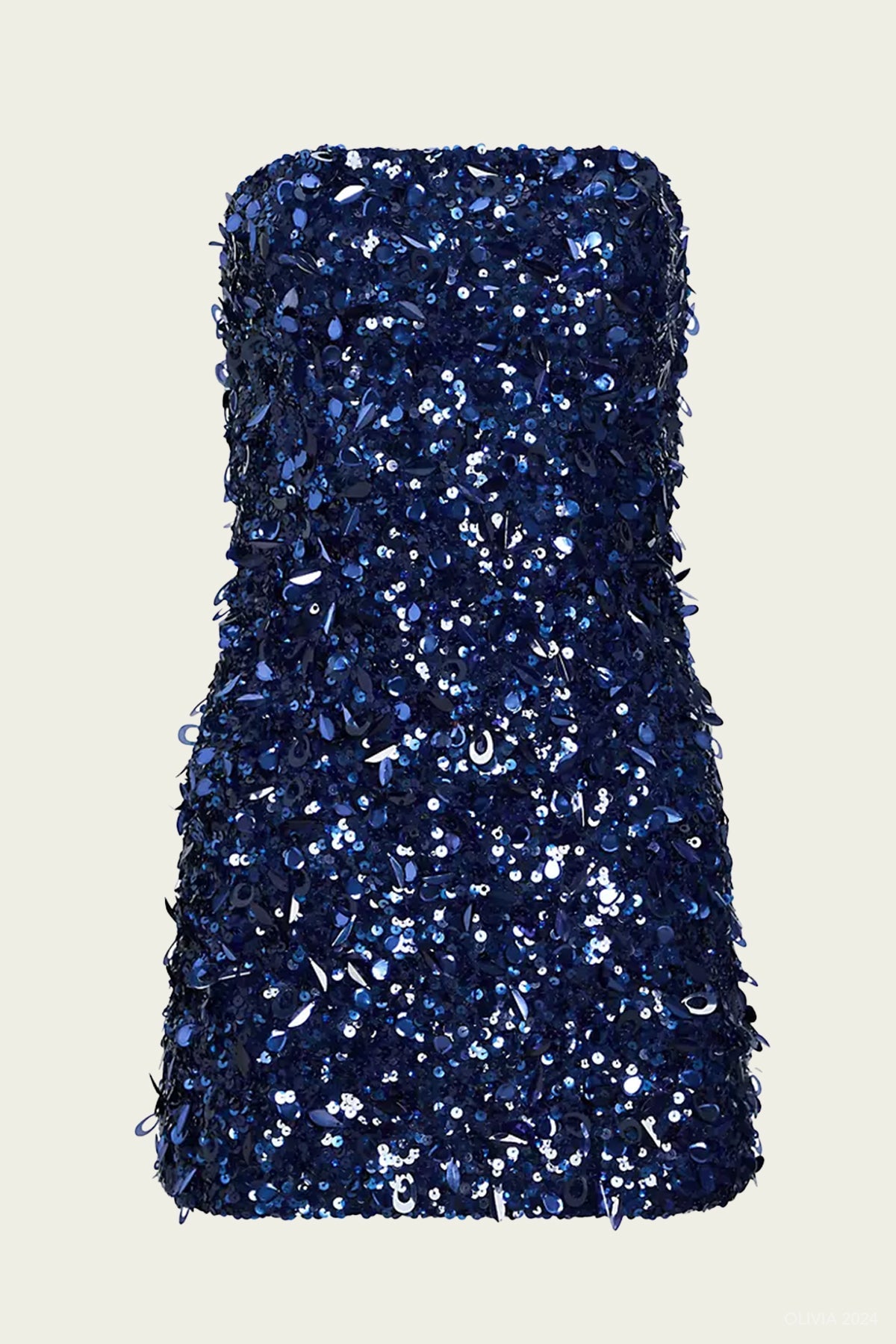 Katara Embellished Dress in Navy - shop - olivia.com