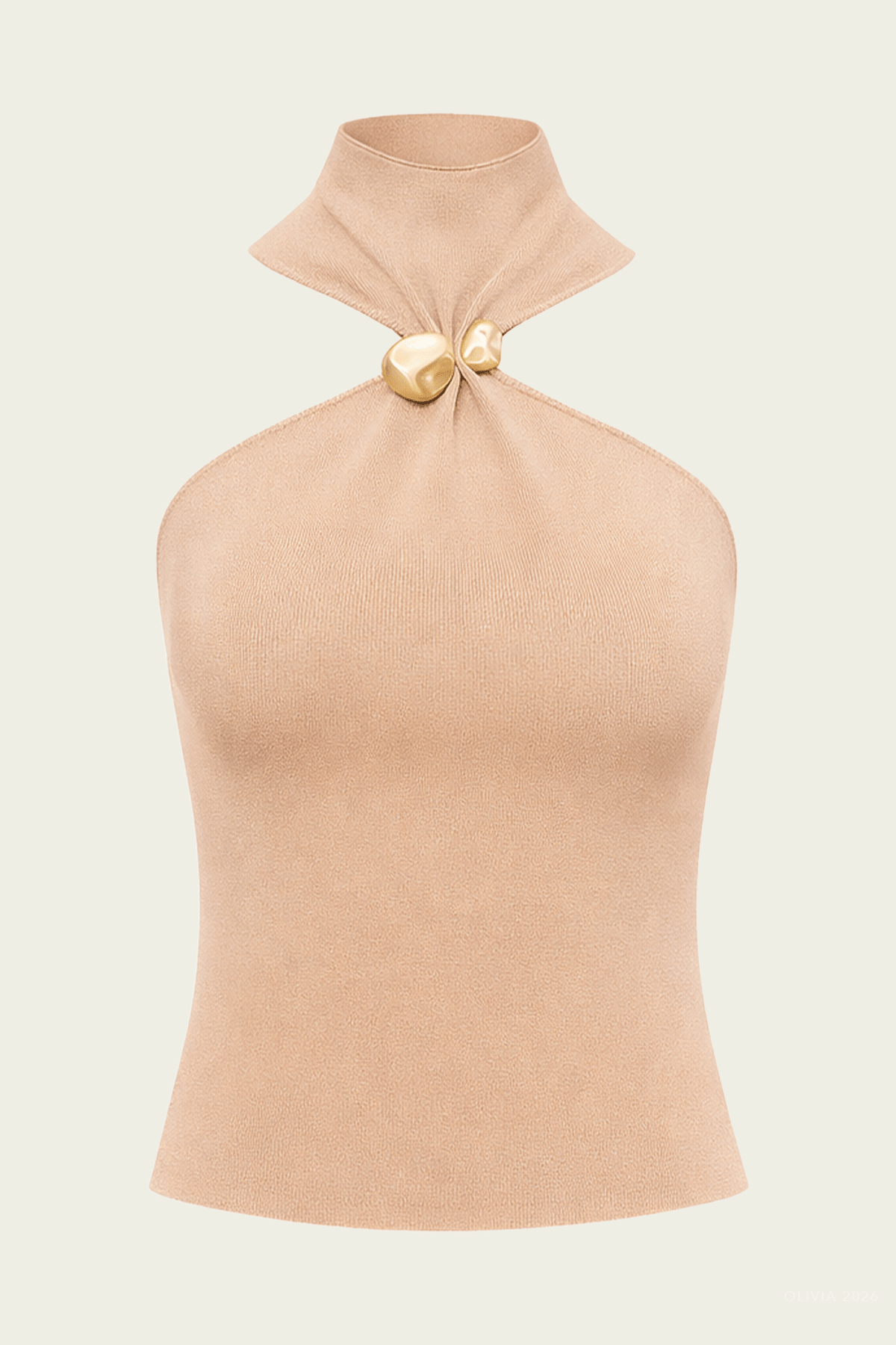 Katherine Knit Top in Sesame - shop - olivia.com