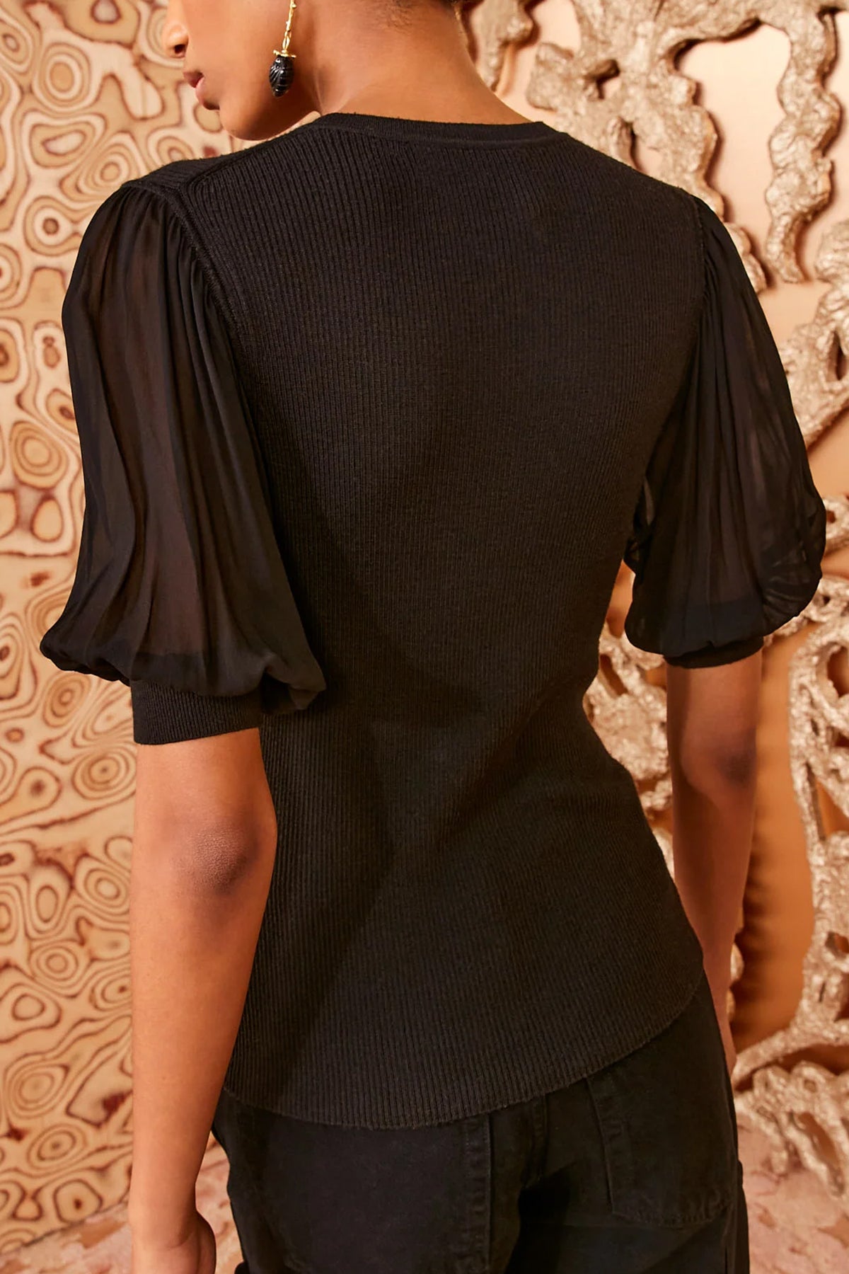 Kayla Top in Noir - shop - olivia.com