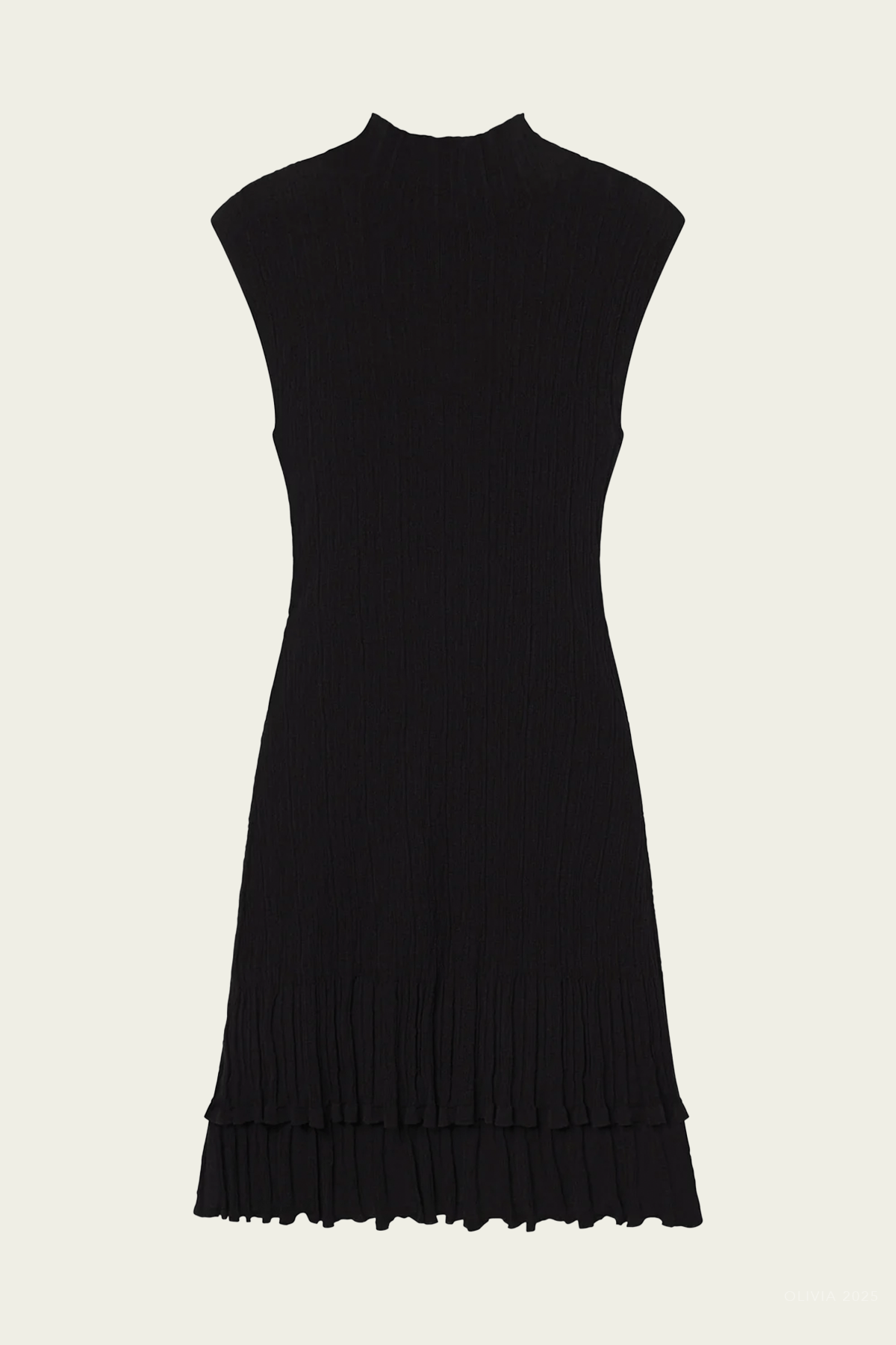 Ken Fine Cotton Knit Mini Dress in Black - shop - olivia.com