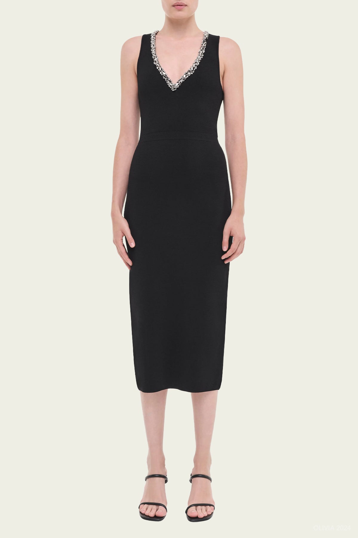 Khari Midi Dress in Black - shop - olivia.com