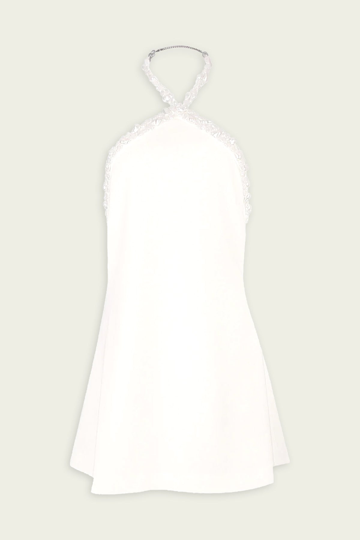 Kristi Pearl Embellished Dress in White - shop - olivia.com