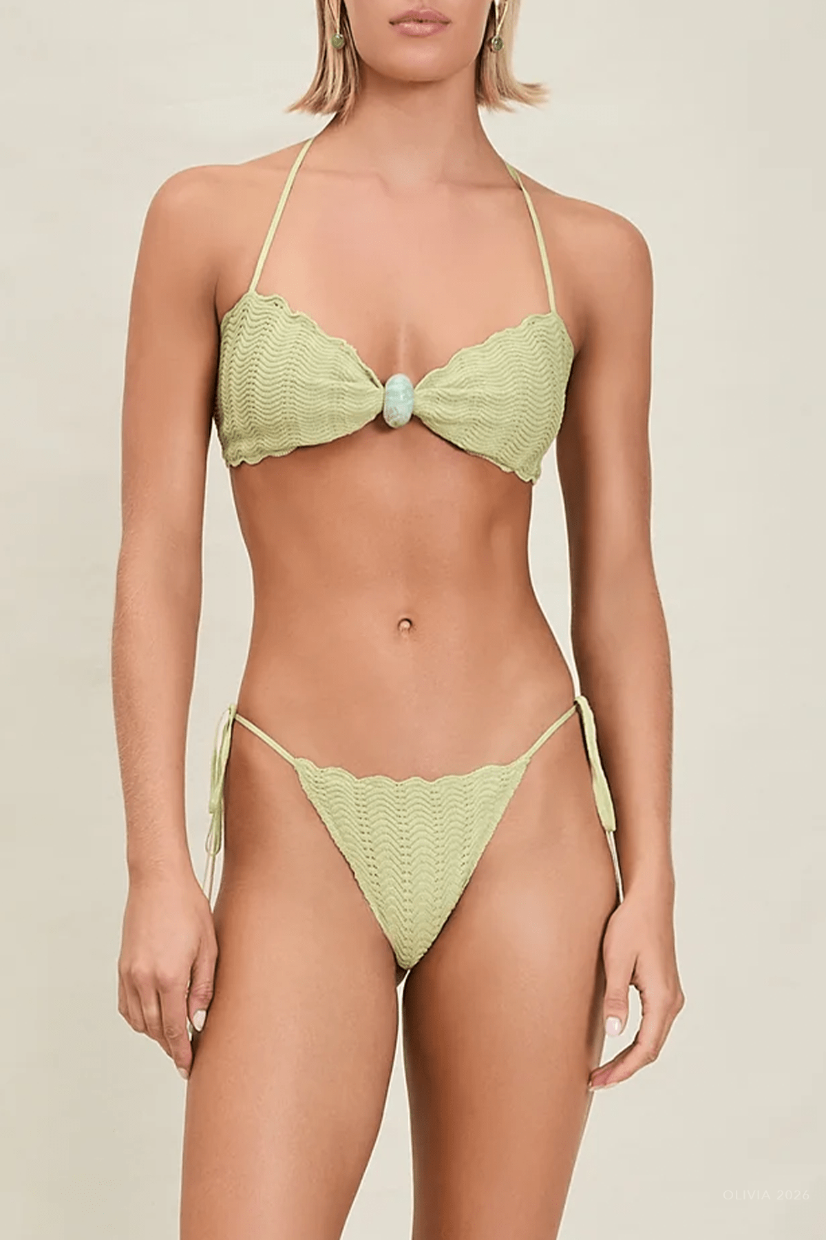Kyla Bikini Top in Matcha - shop - olivia.com