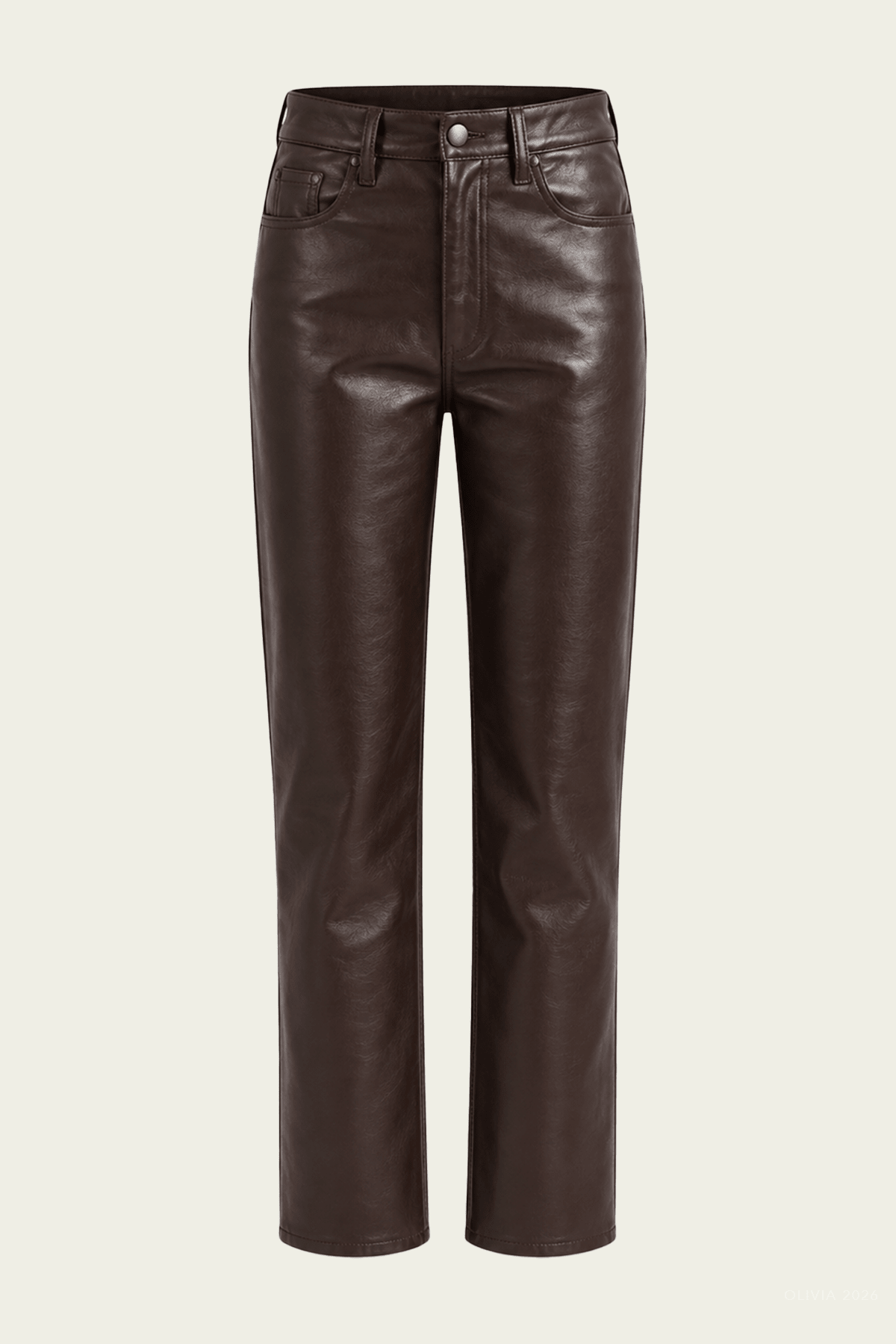 Lana Jean (Recycled Leather) in Madera - shop-olivia.com