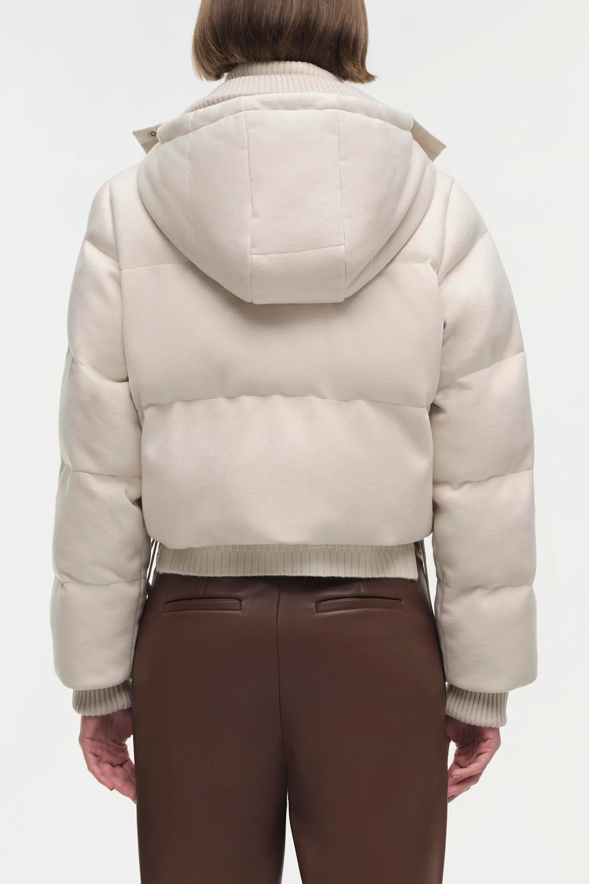 Lana Puffer Jacket in Cream - shop - olivia.com