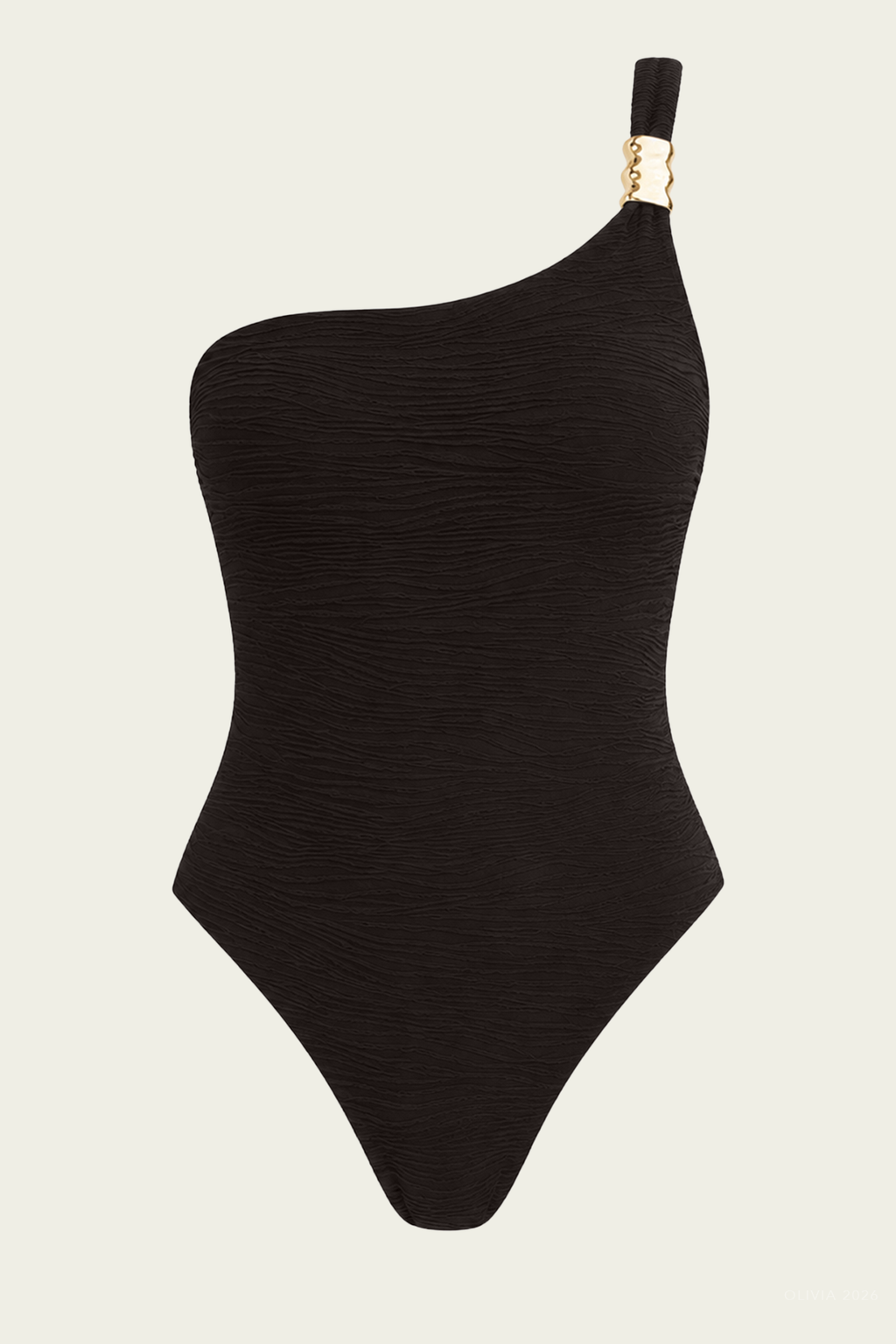 Halle One Piece Swimsuit Coffee Jacquard