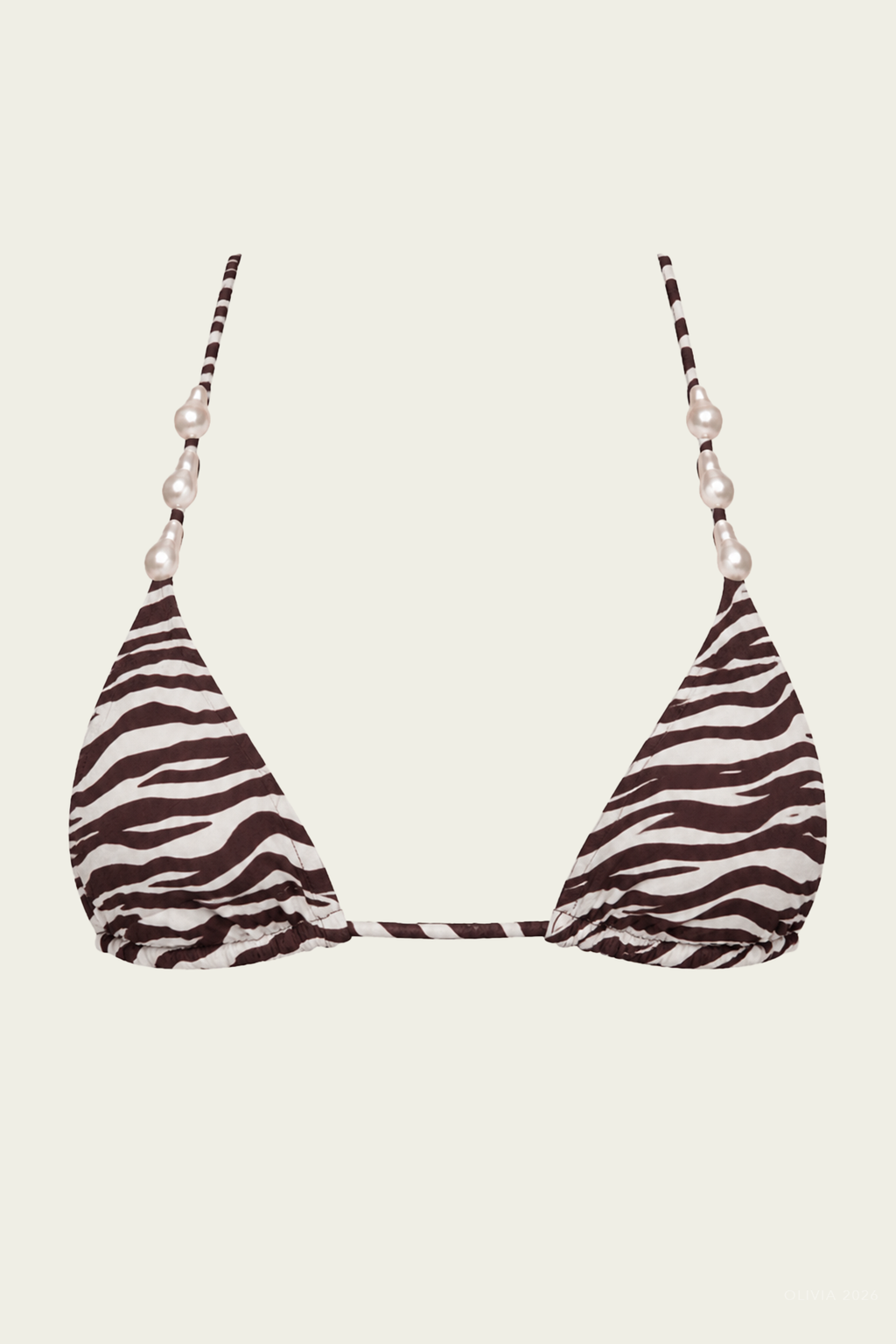 Kendall Bikini Top Fudge Zebra