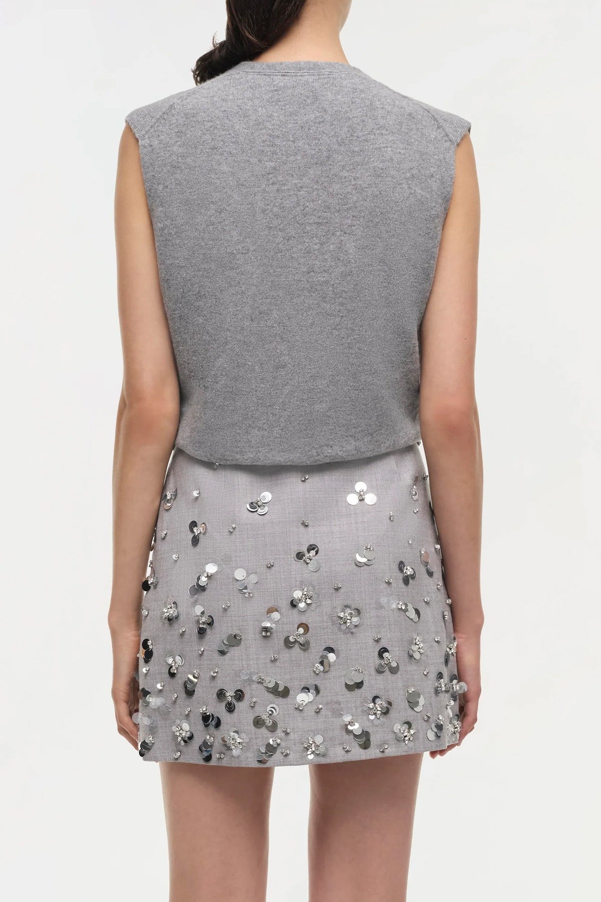 Larissa Mini Skirt in Heather Gray - shop - olivia.com