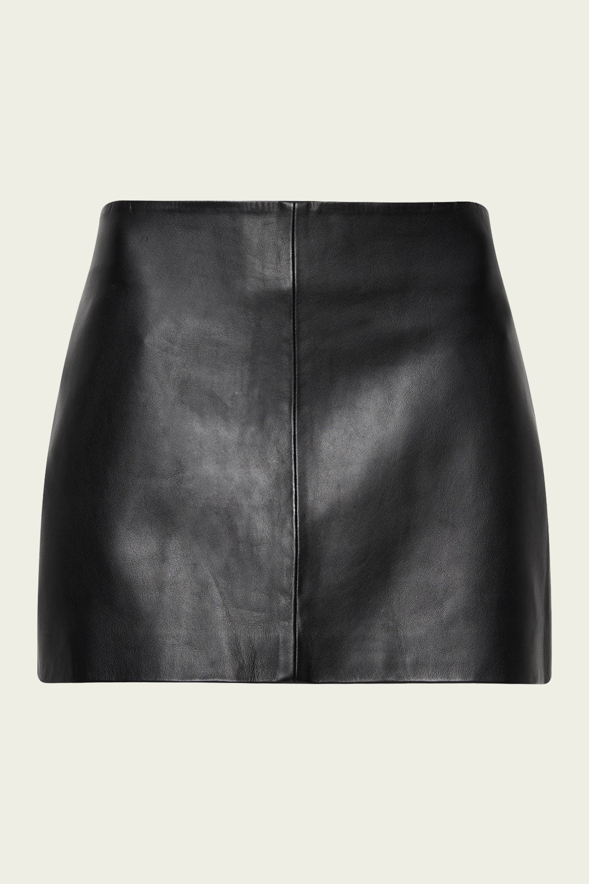 Leather Mini Skirt in Black - shop - olivia.com