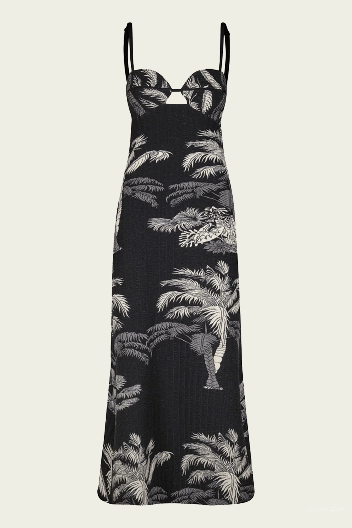 Leaves And Vines Dress in Black - shop - olivia.com
