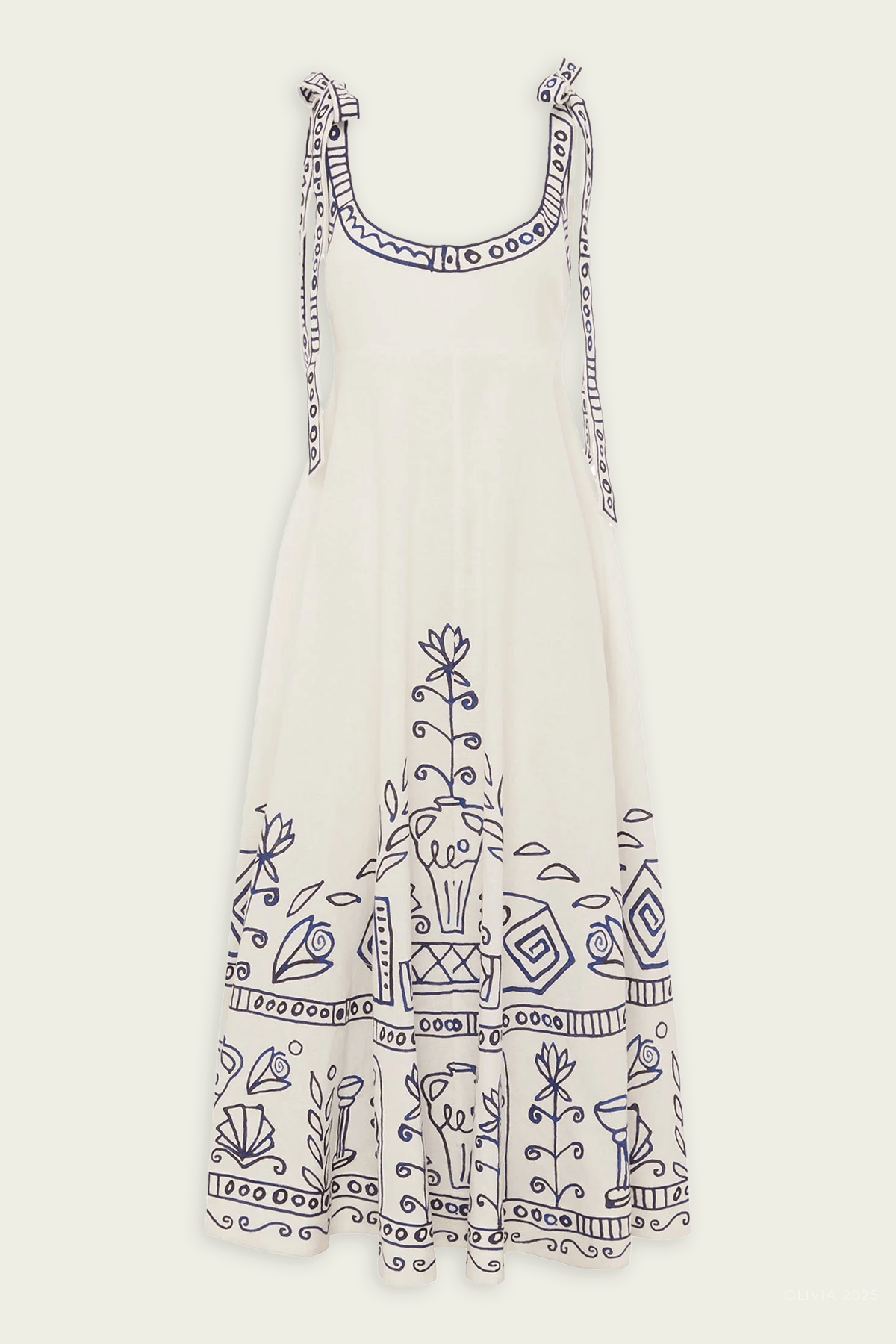 Leela Ballet Sundress in Cream - shop - olivia.com
