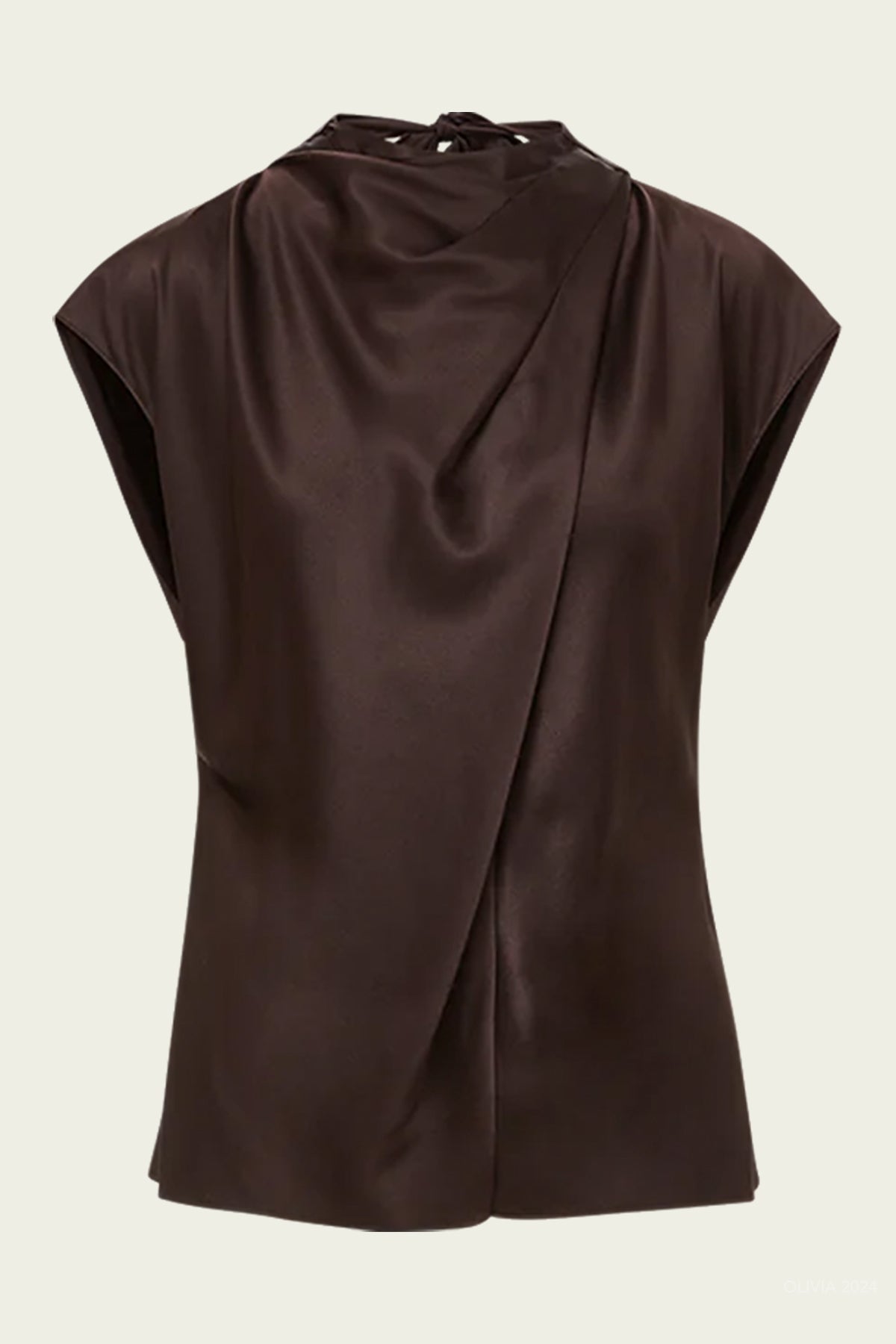 Leilany Top in Dark Chocolate - shop - olivia.com